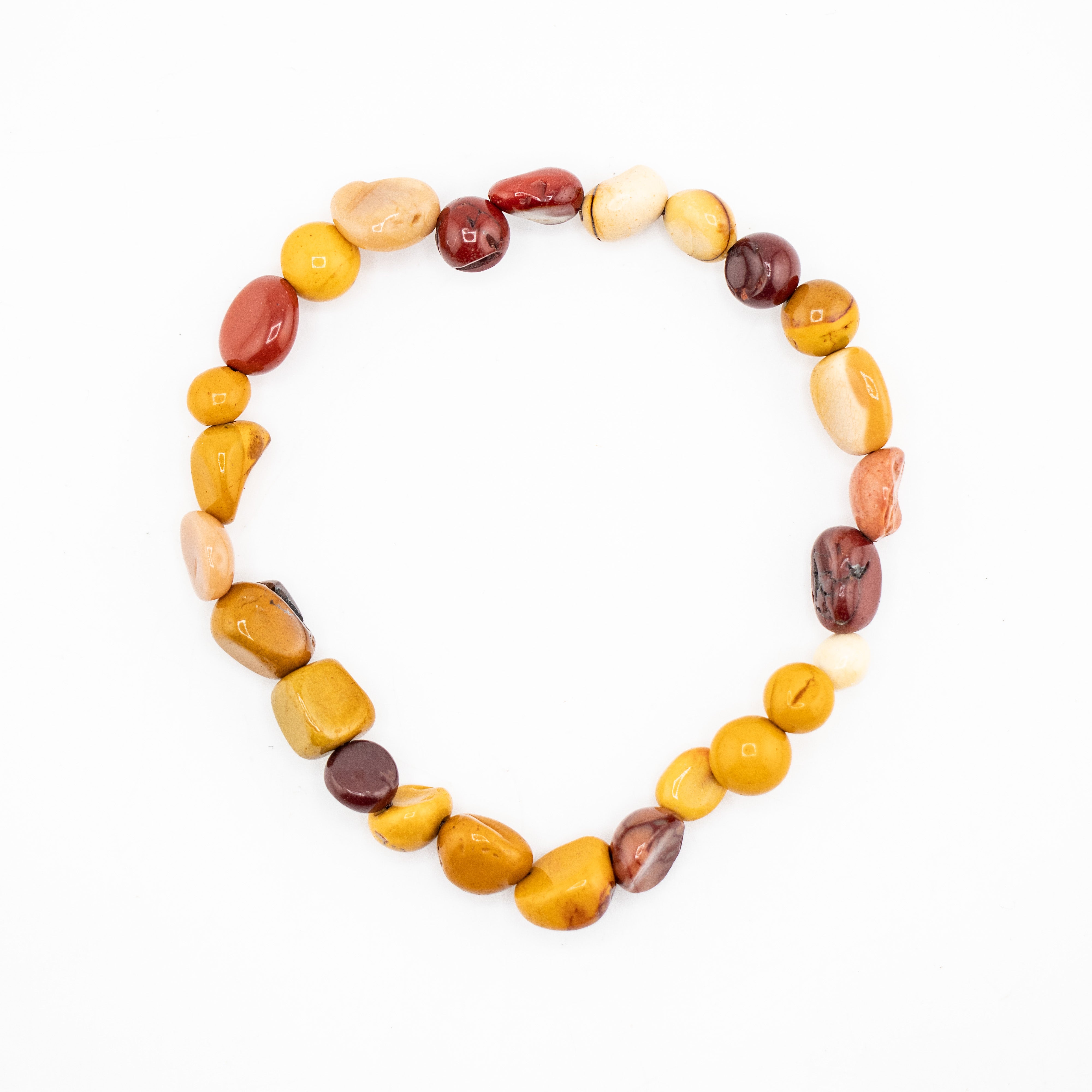 Mookaite Nugget Beads Bracelet, 6-8mm, 5 Pieces in a Pack