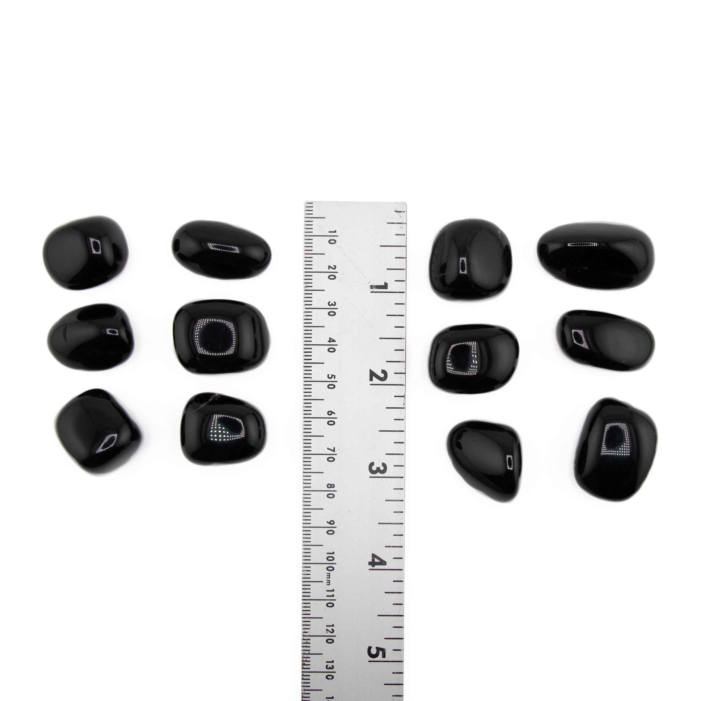 Obsidian Tumbled Stone, 2-3cm, 1 Lb
