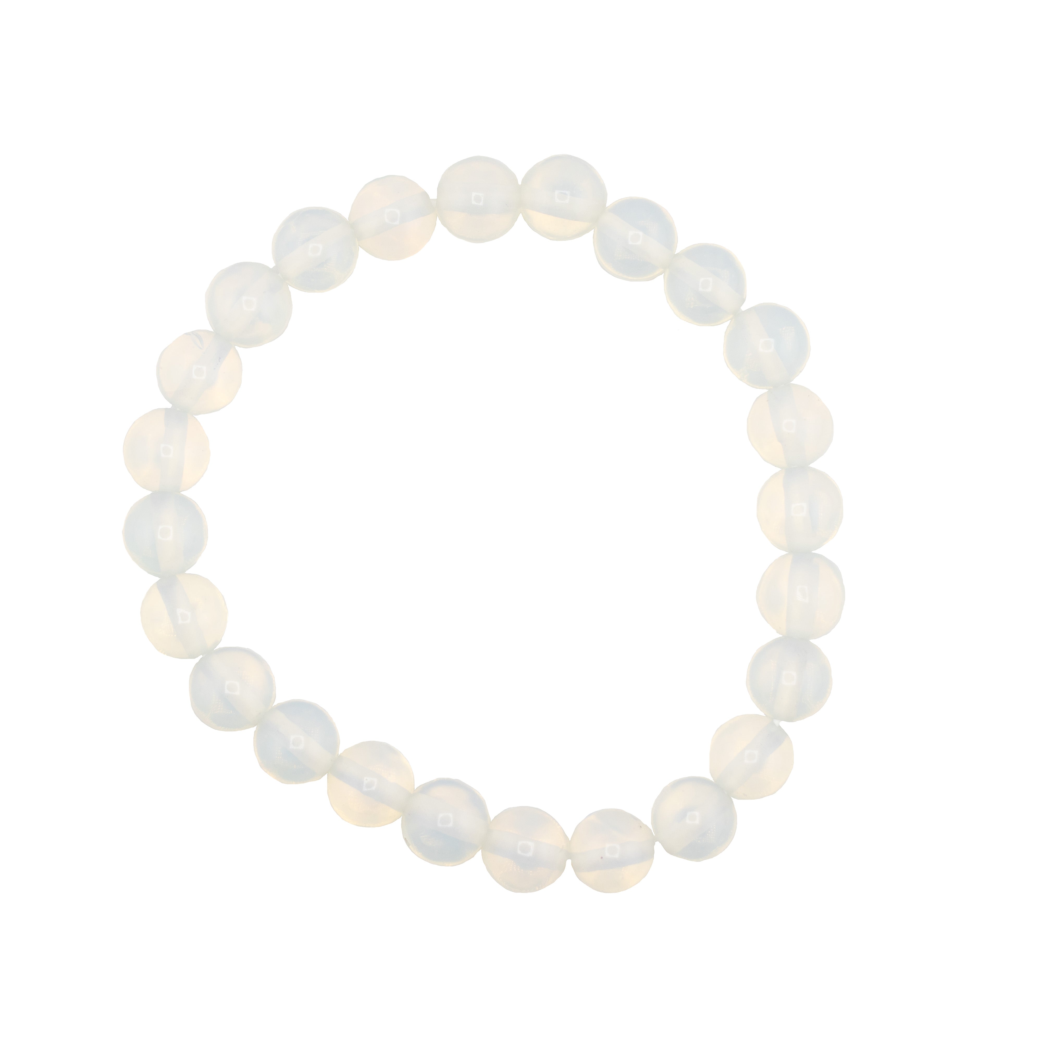 Opalite, Metal Free Bracelet, 8mm, 5 Pieces in a Pack