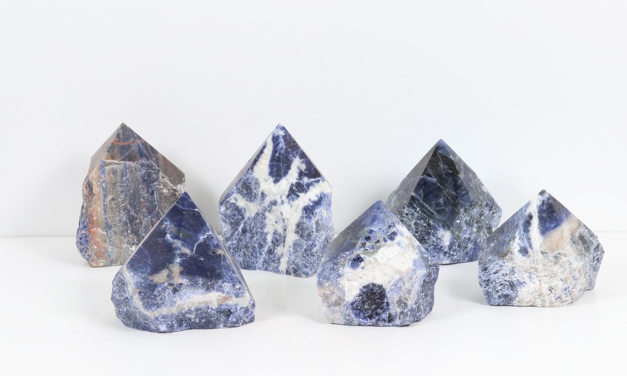 Sodalite Power Point, 2"-3" Inch, 80-120gr Each, 10 Pieces in a Pack