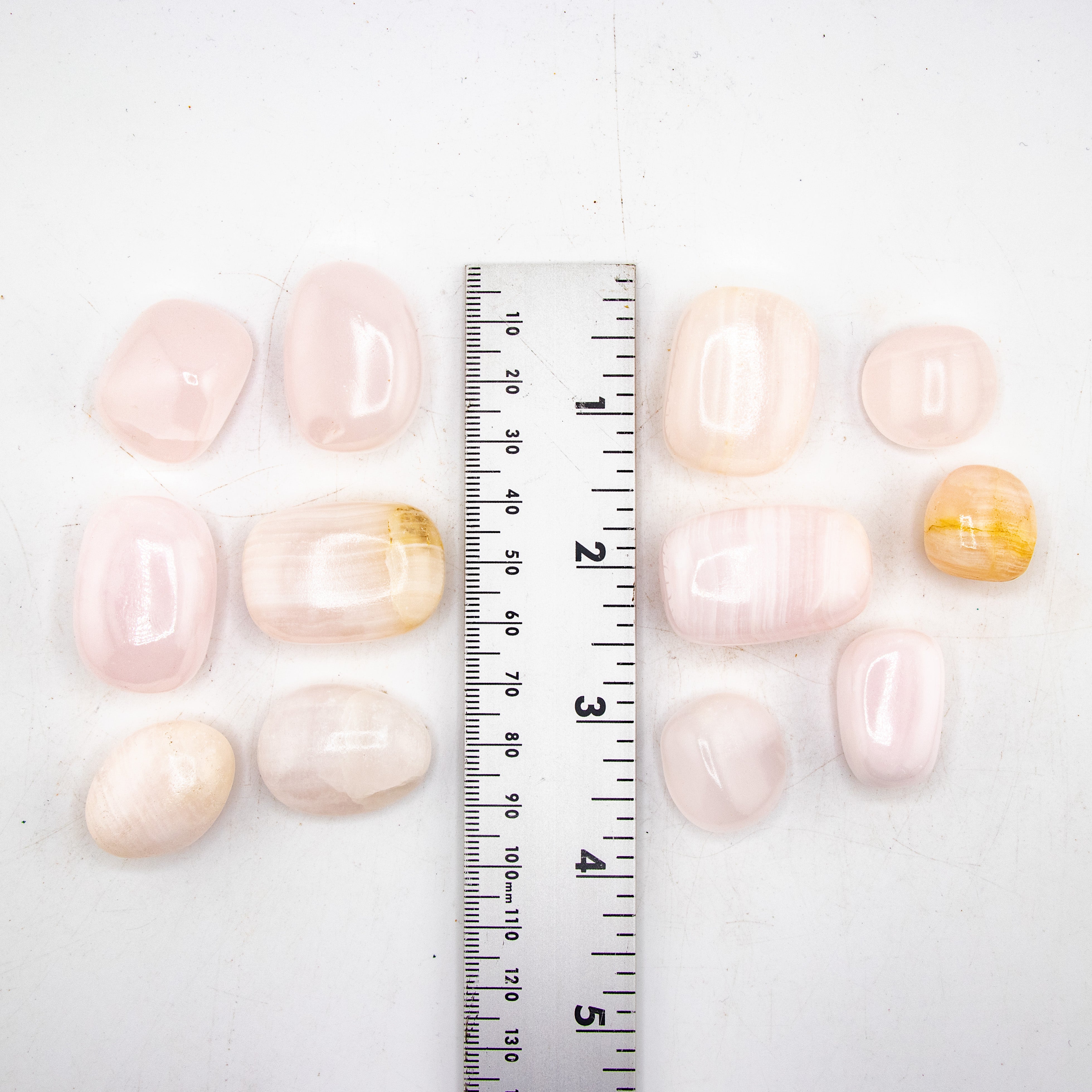 Pink Mangano Calcite Tumbled Stone, 2-3cm, 1 Lb