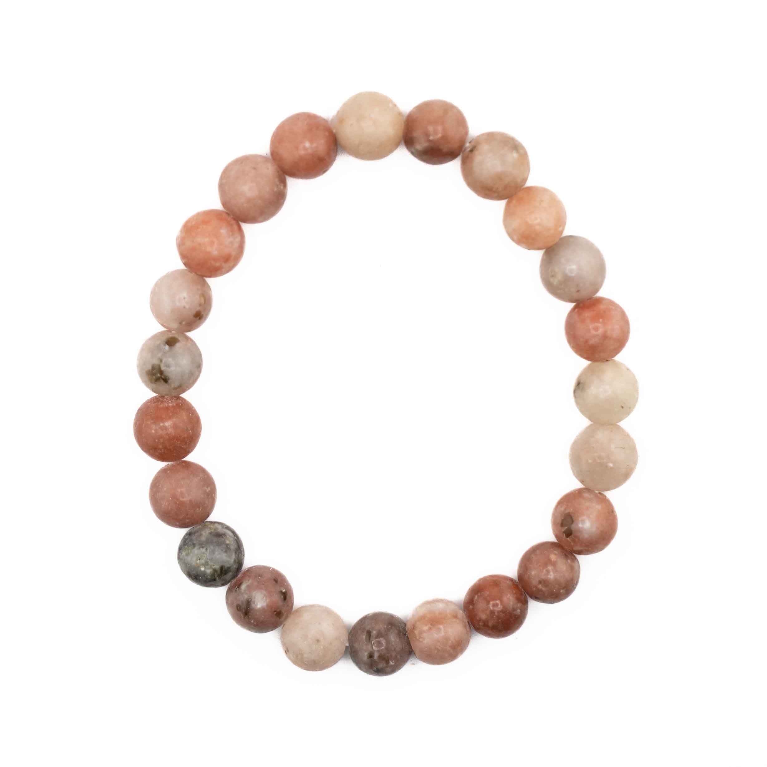 Plum Blossom Jasper, 8mm, 5 Pieces in a Pack