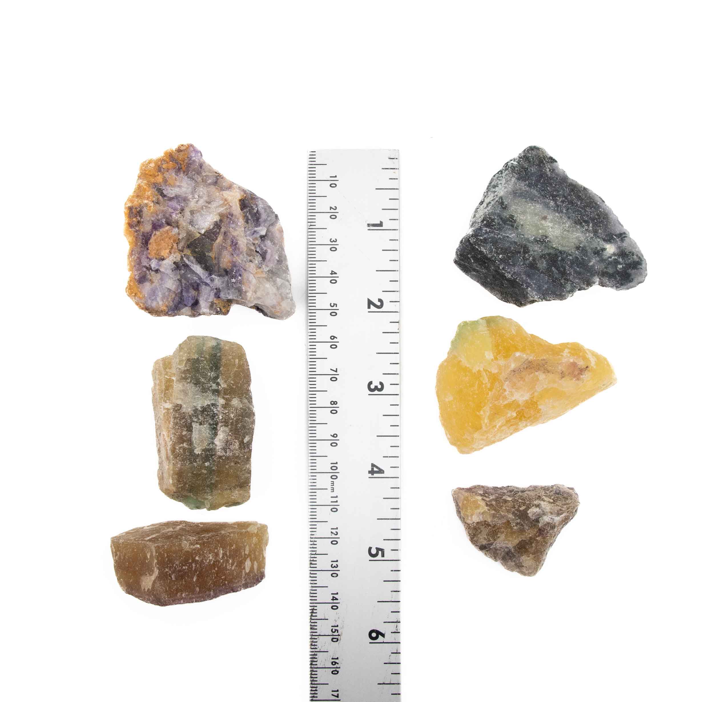 Fluorite Rough Stone, 4-6 cm, 1 KG Pack