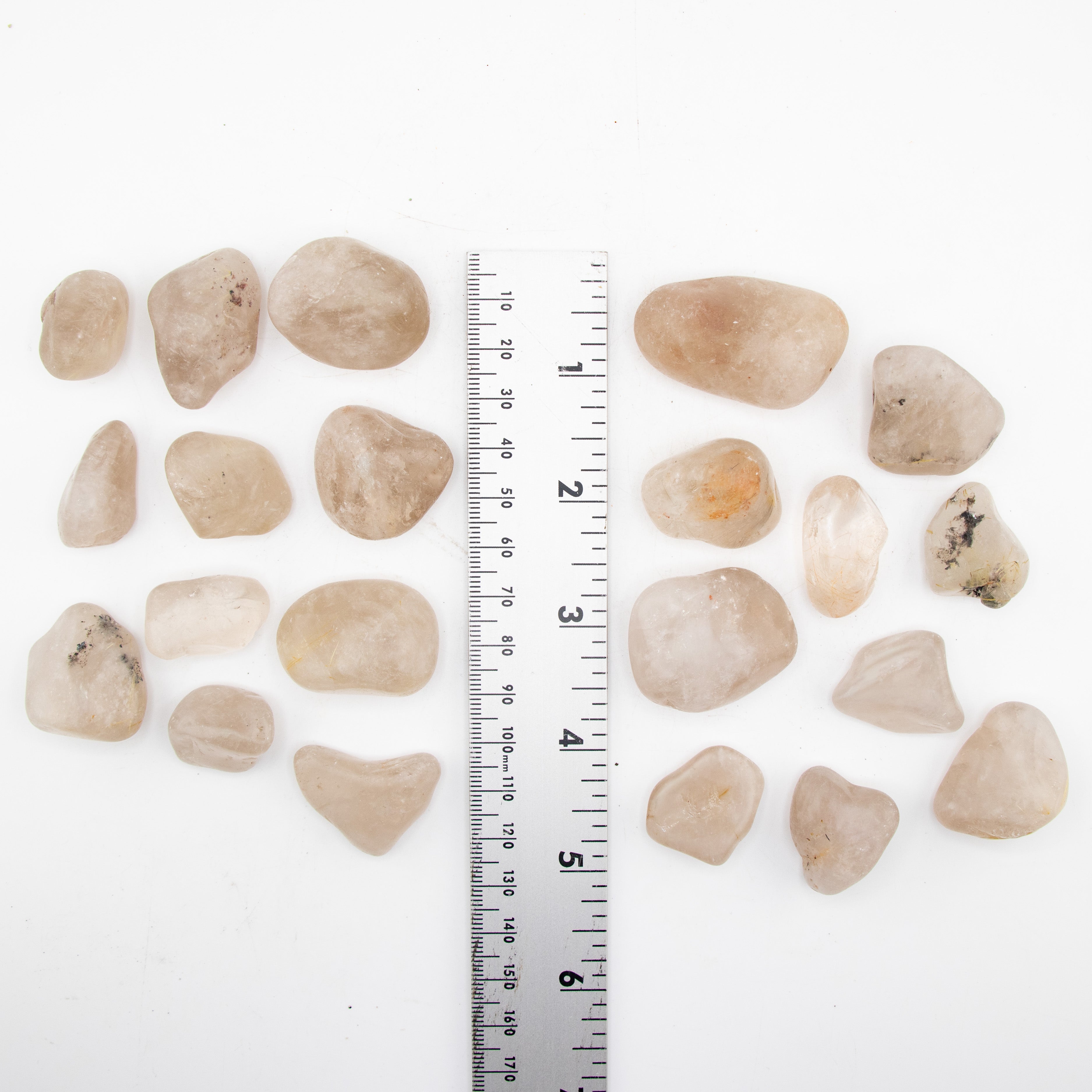 Rutilated Quartz Tumbled Stone, 2-3cm, 1 Lb