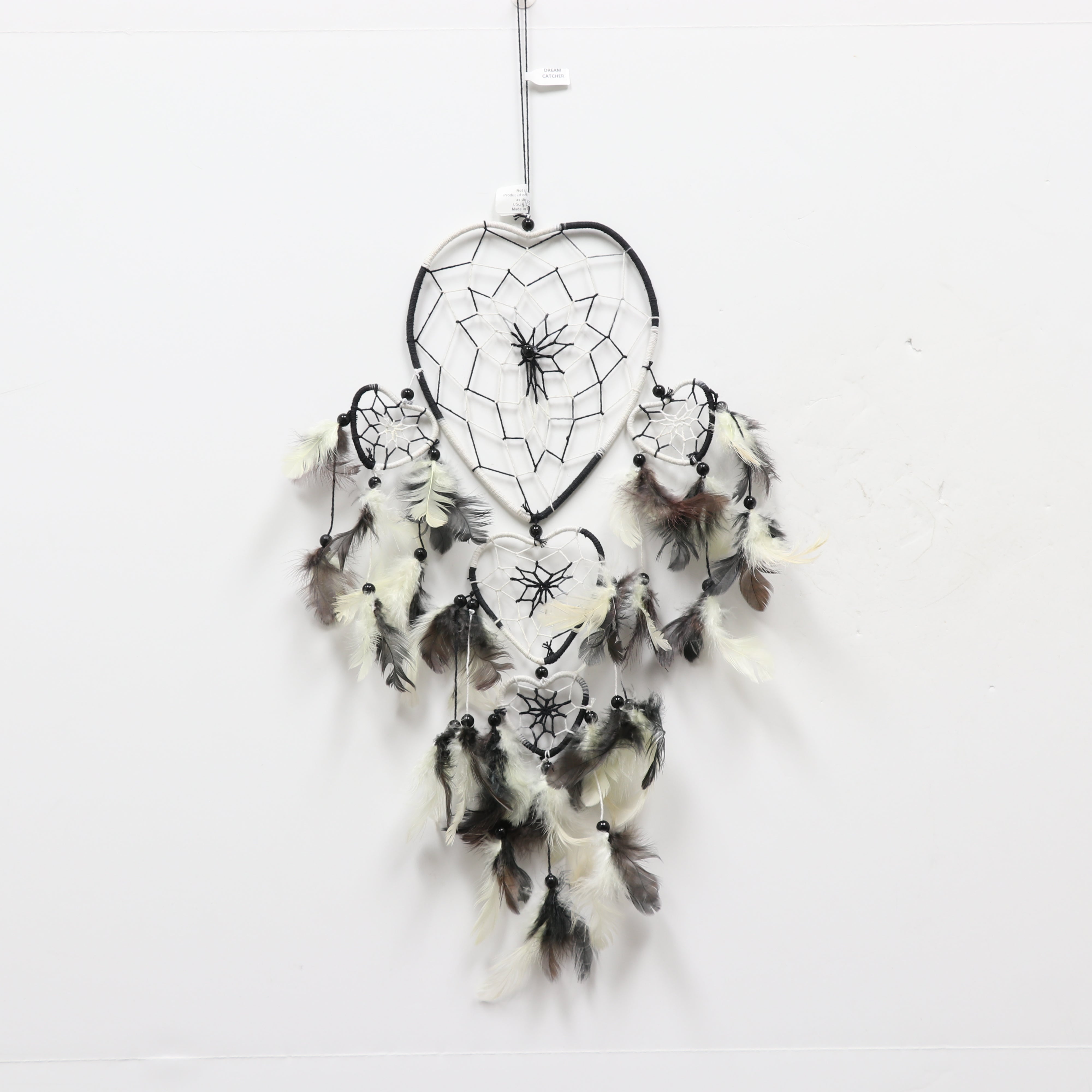 Dream Catcher Heart with Feathers, 5 Pieces in a Pack #SM3H