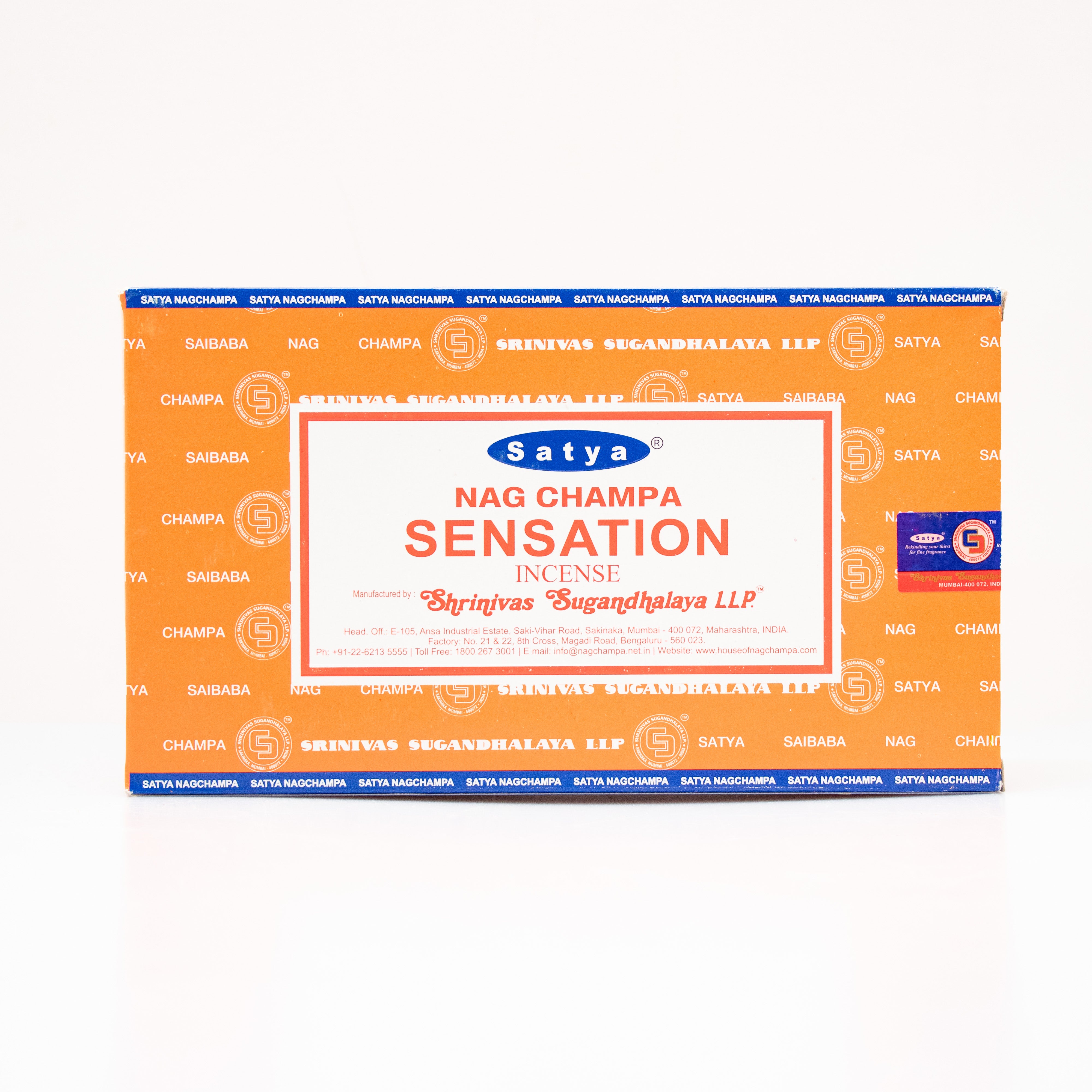 Satya Sensation, Incense Sticks, 15 grams in one Pack, 12 Pack Box