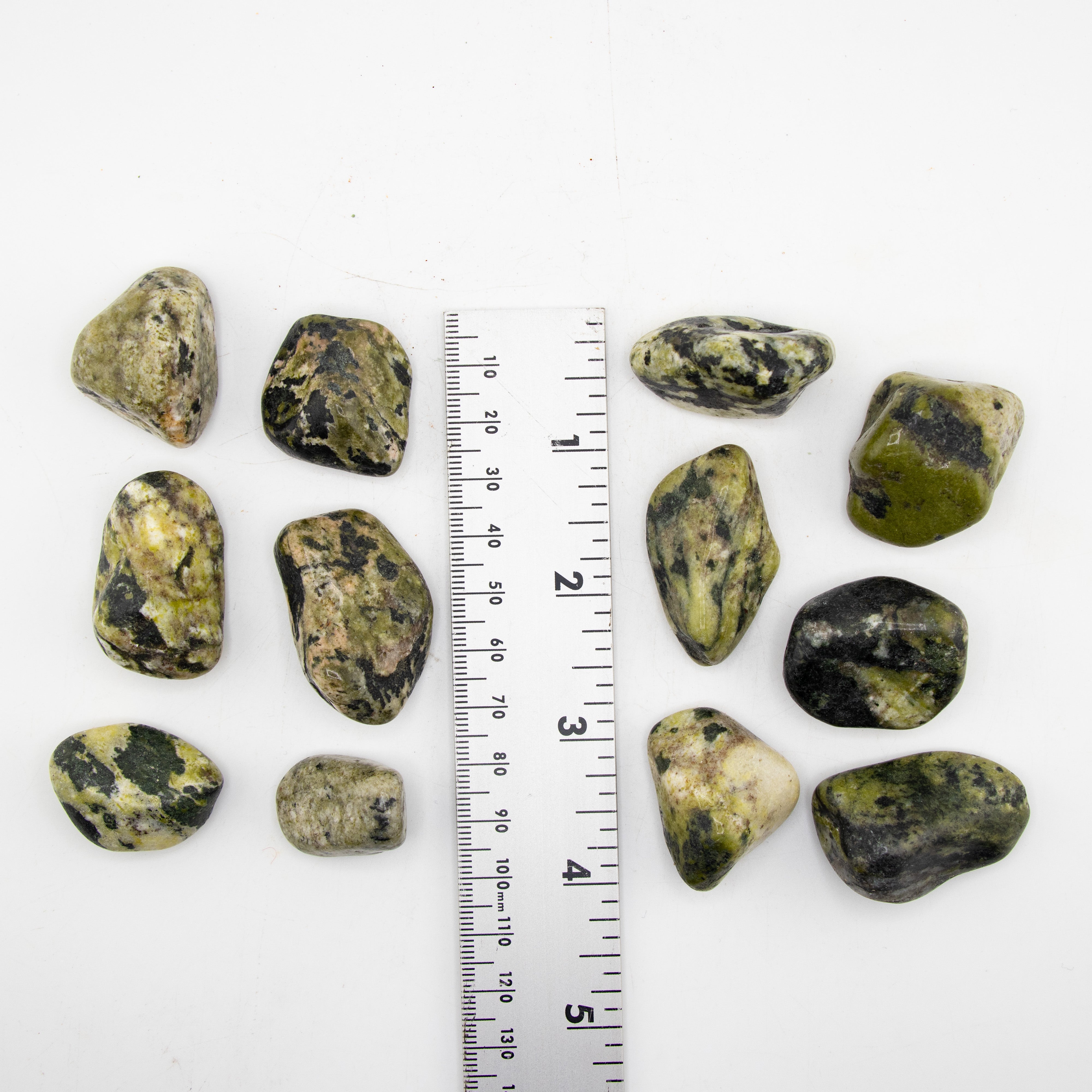 Serpentine Tumbled Stone, 2-3cm, 1 Lb