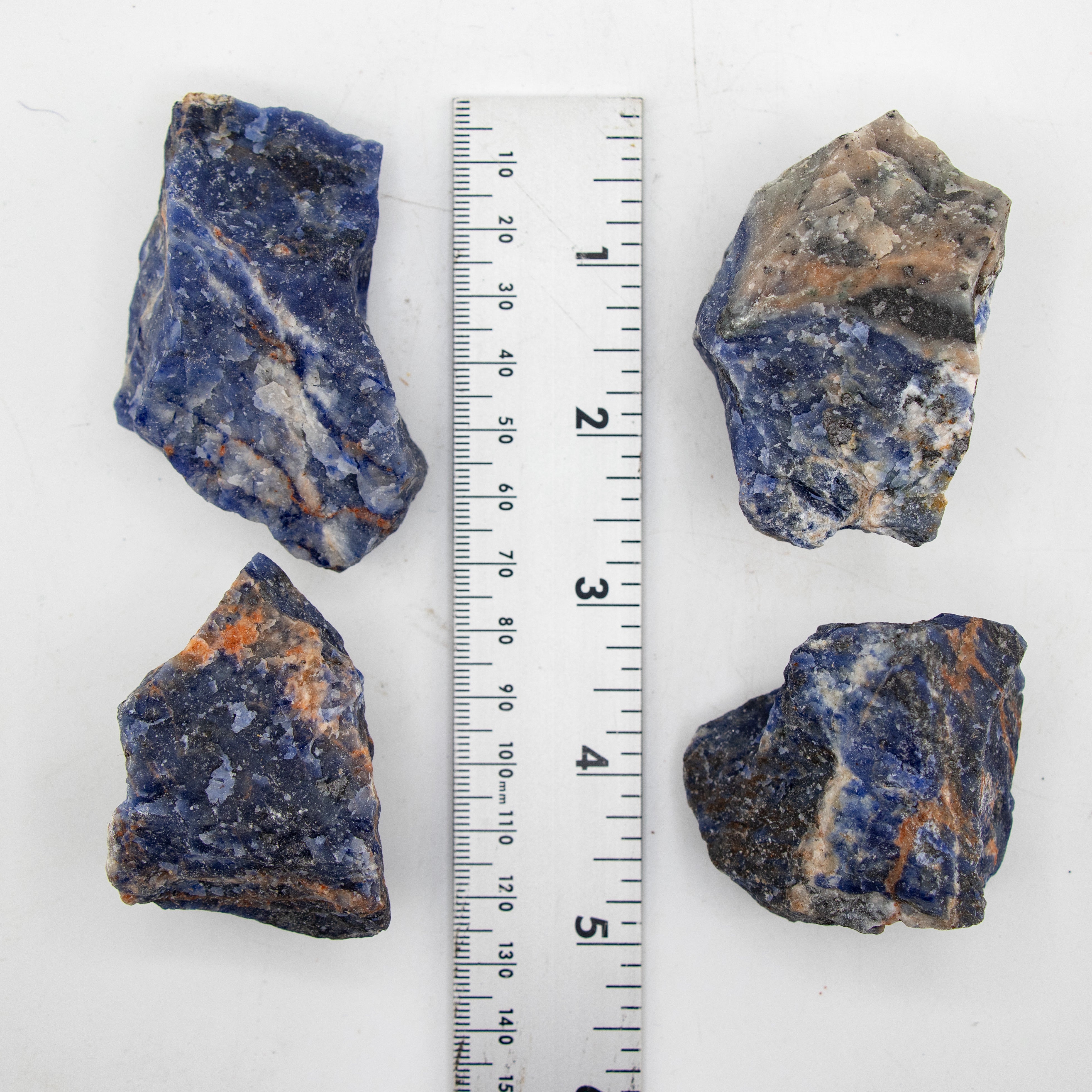 Sodalite Rough Stone, 3-5cm, 20 Pieces in a Pack, #022