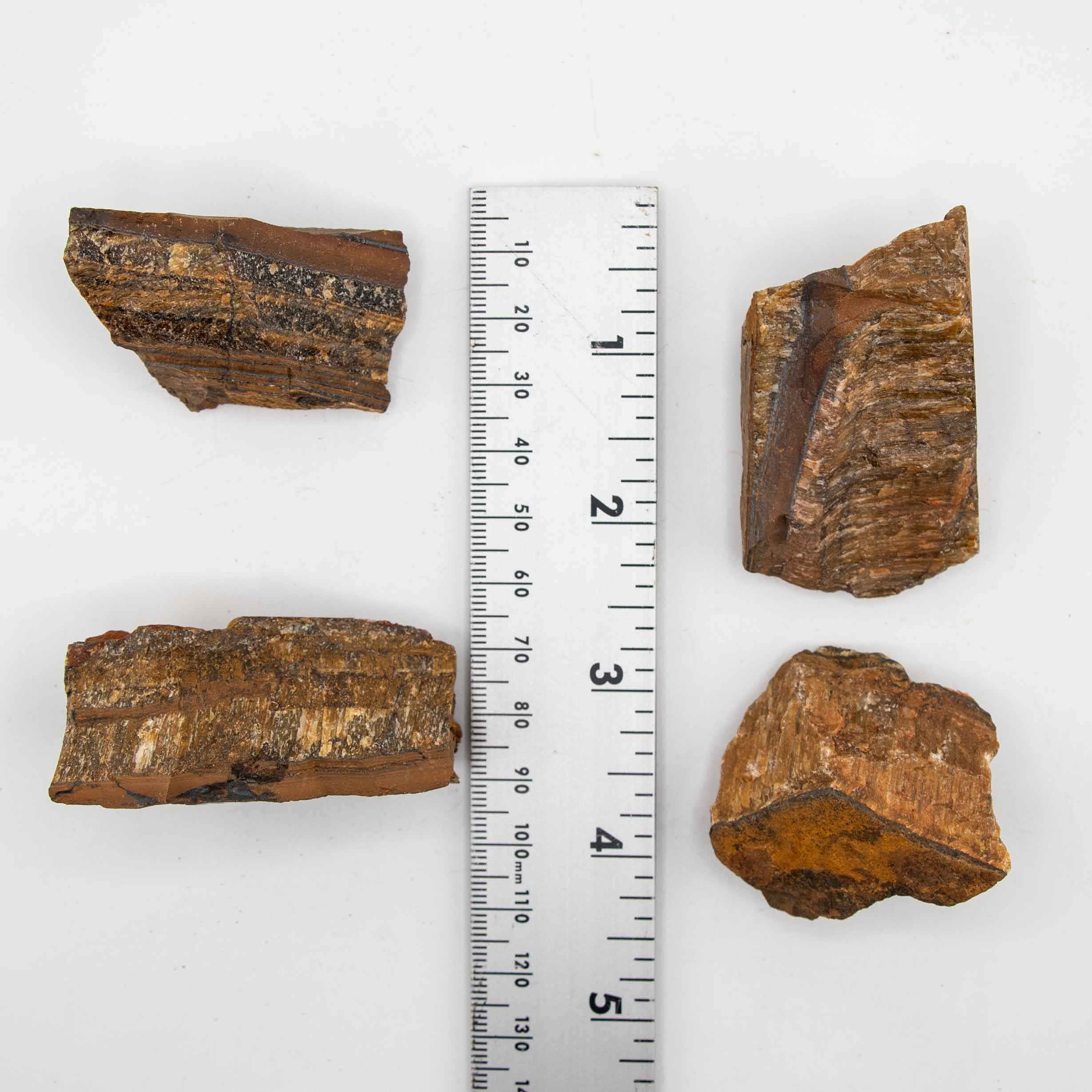 Tiger Eye Rough Stone, 4-6cm, 1 KG Pack