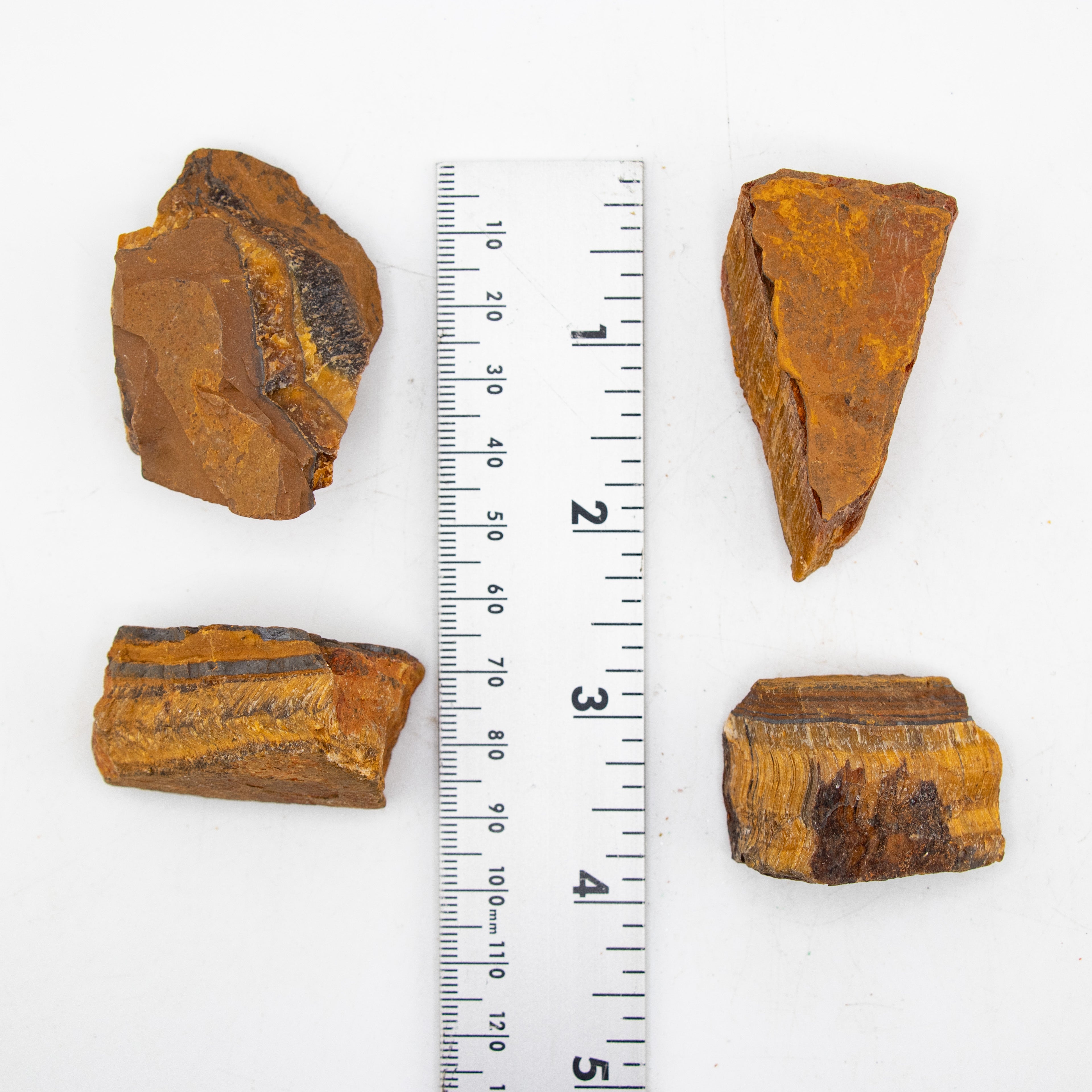 Tiger Eye Rough Stone, 3-5cm, 20 Pieces in a Pack, #021