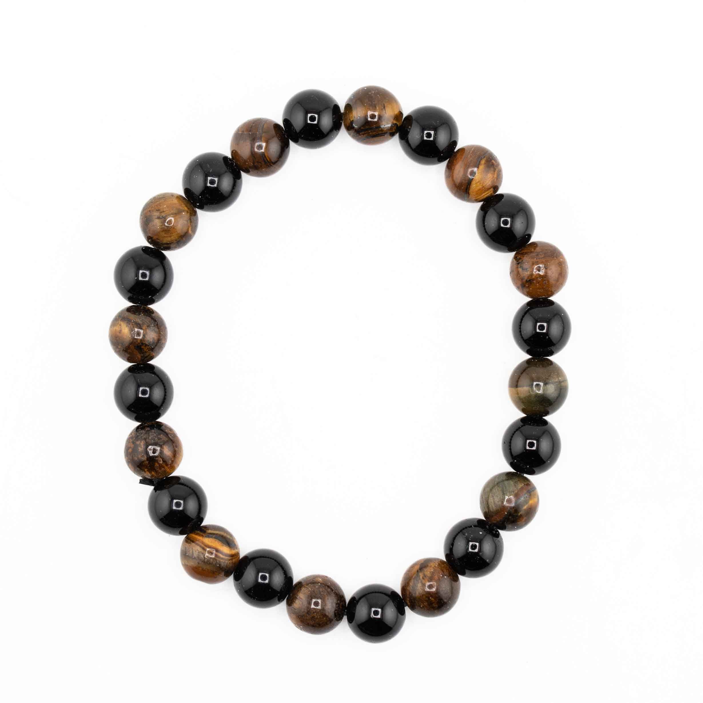 Tiger's Eye Obsidian, 8mm, 5 Pieces in a Pack