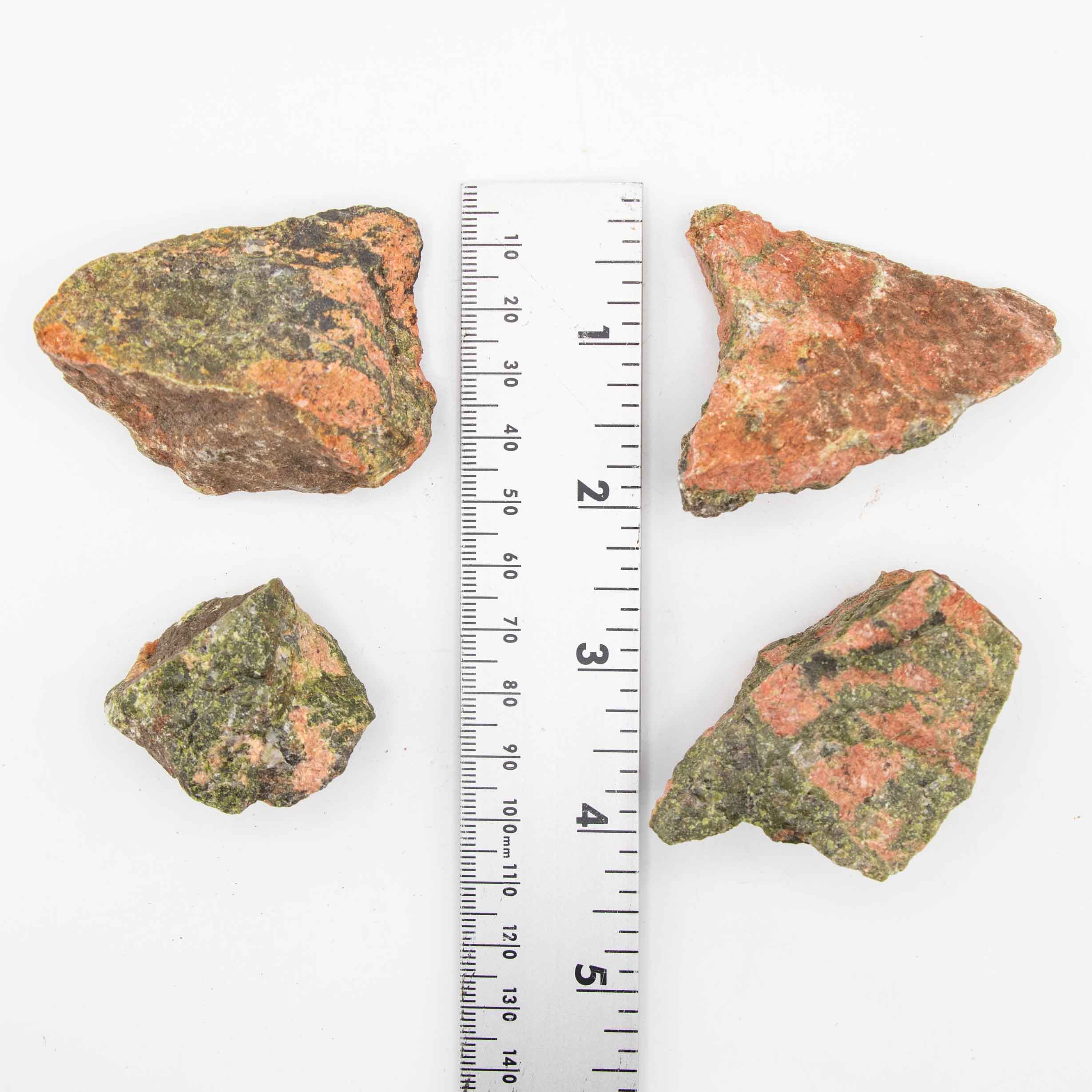 Unakite Rough Stone, 3-5cm, 1 KG Pack