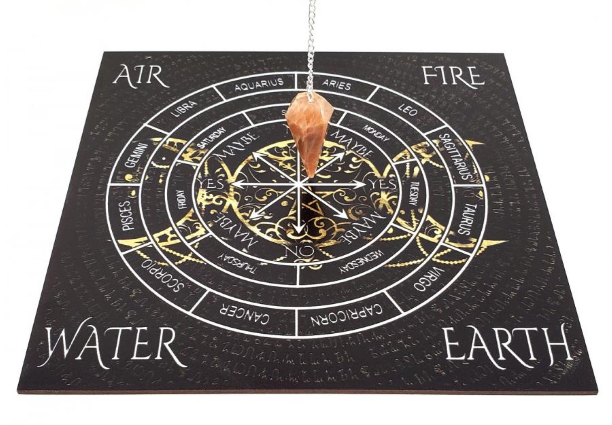 Pendulum Board, Triple Moon Sign, 8"