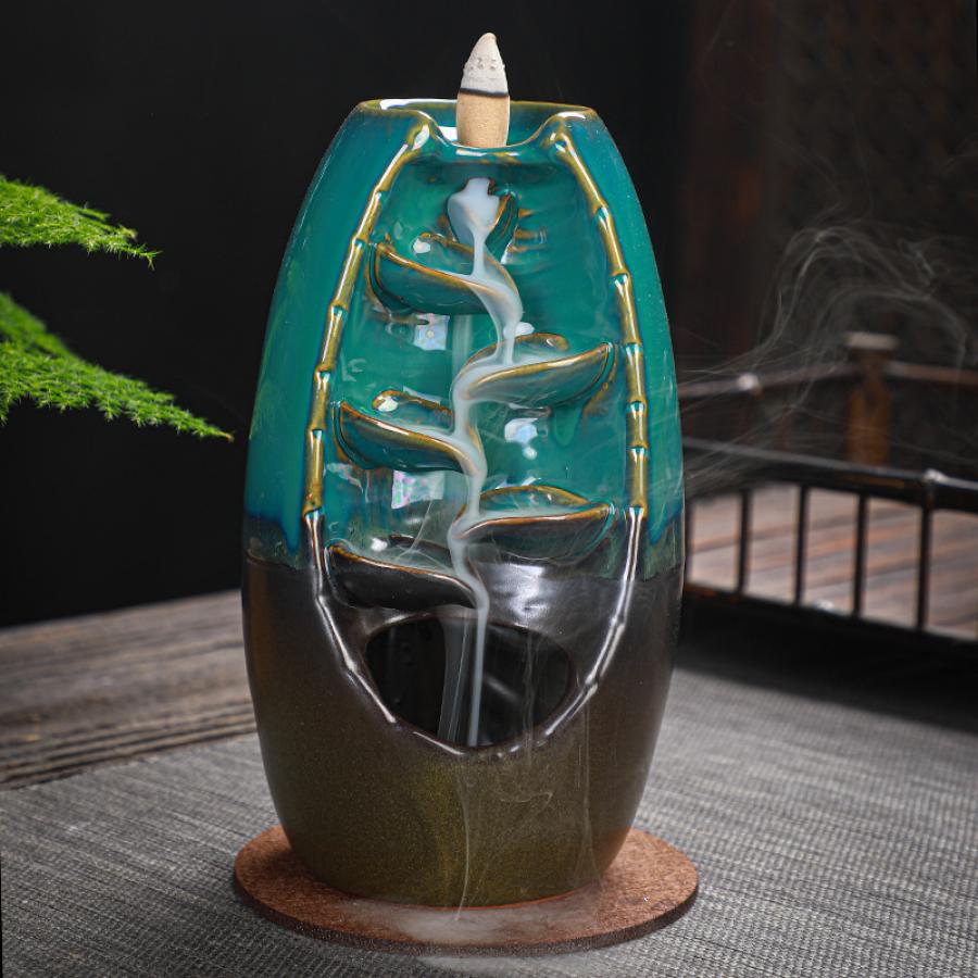 Waterfall Ceramic Backflow Cone Burner 7.5" - 1 Piece