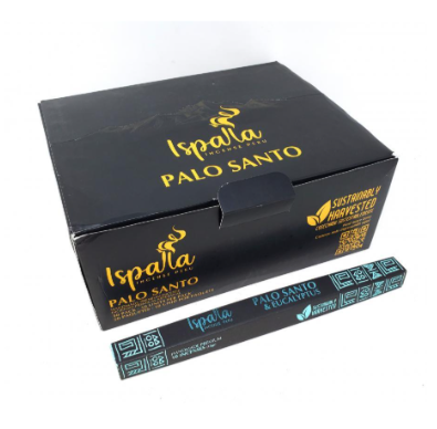 Ispalla Palo Santo & Eucalyptus Incense Sticks, 50 Pack Box