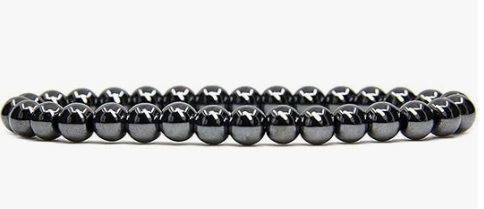 Hematite Bracelet, 6mm, 5 Pieces in a Pack