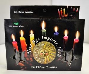 Chime Candle, Black Color, 4", 20 Pieces in a Pack