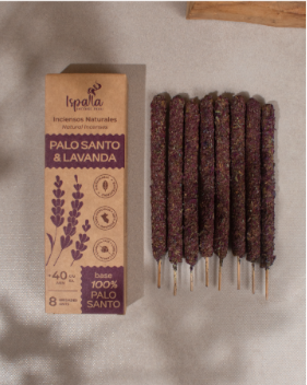 Ispalla Palo Santo & Lavender, 4" Incense Sticks, 12 Pack Box