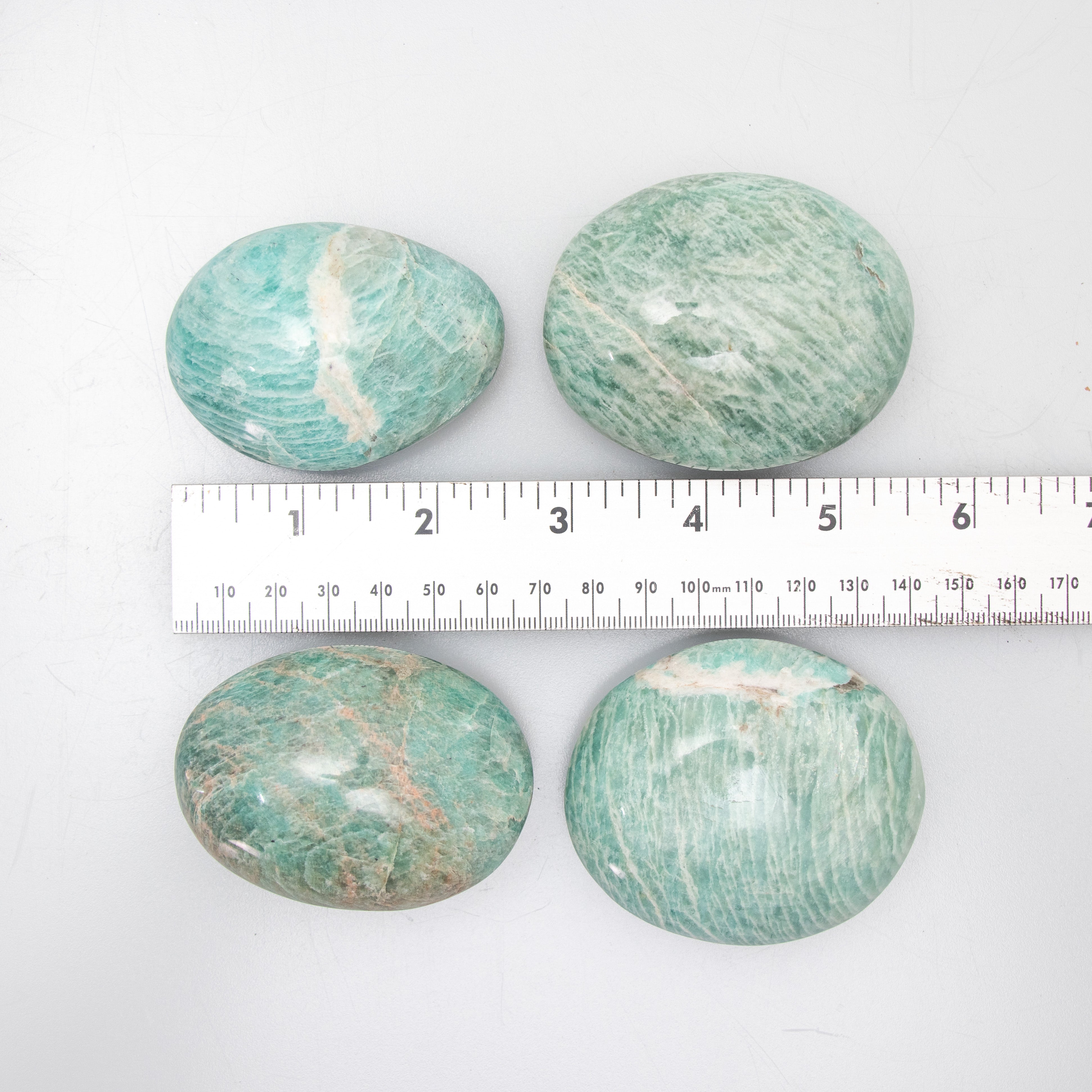 Amazonite Palm Stone, 50-150gr, 1 Piece
