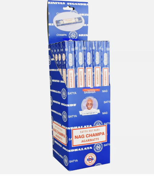 Satya Nag Champa, Incense Sticks, 10 grams in one Pack, 25 Pack Box