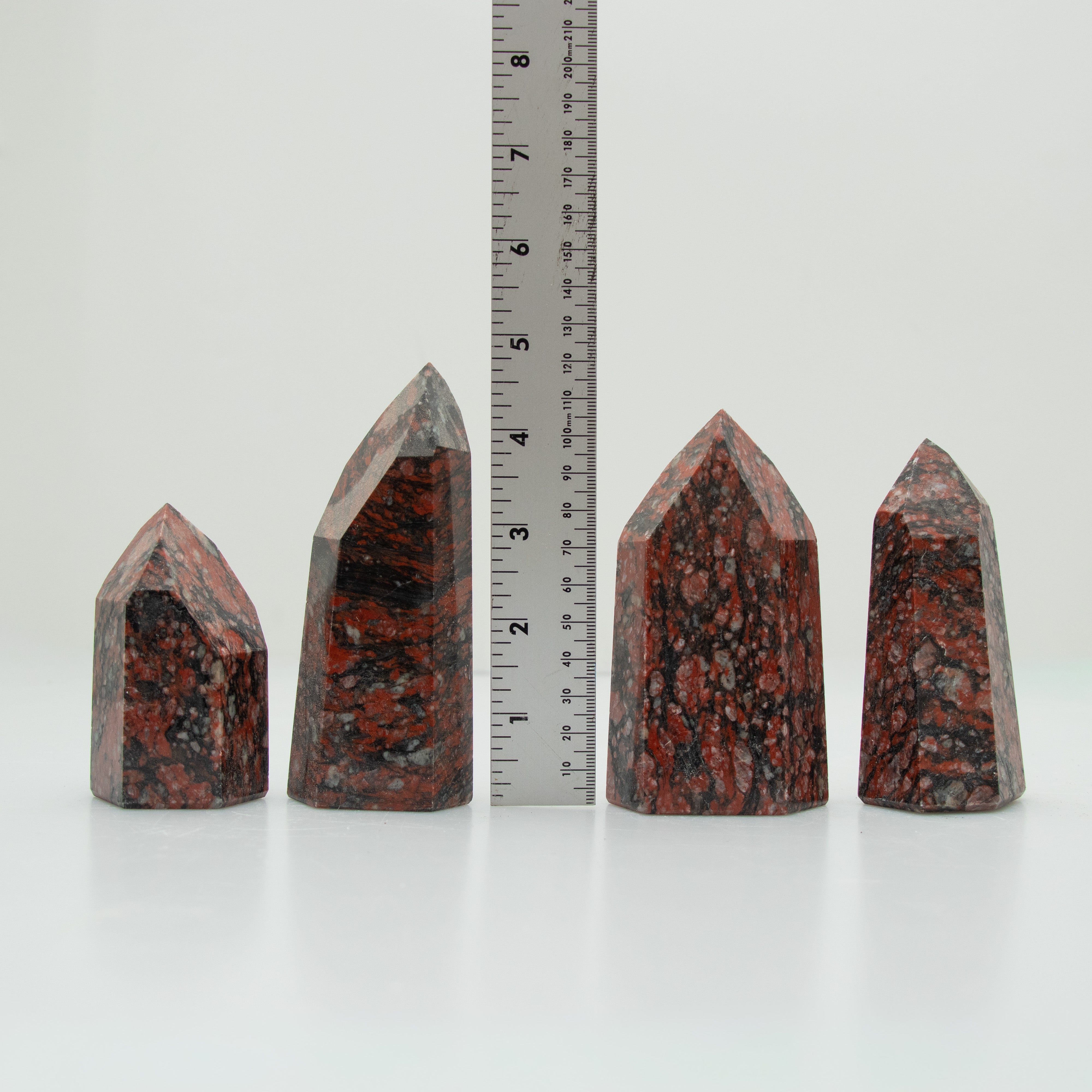 Red Snowflake Obsidian Tower, Cut Base, 200-300 Gr, 1 Piece