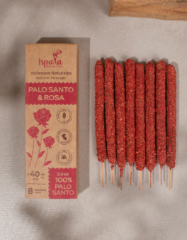 Ispalla Palo Santo & Rose, 4" Incense Sticks, 12 Pack Box