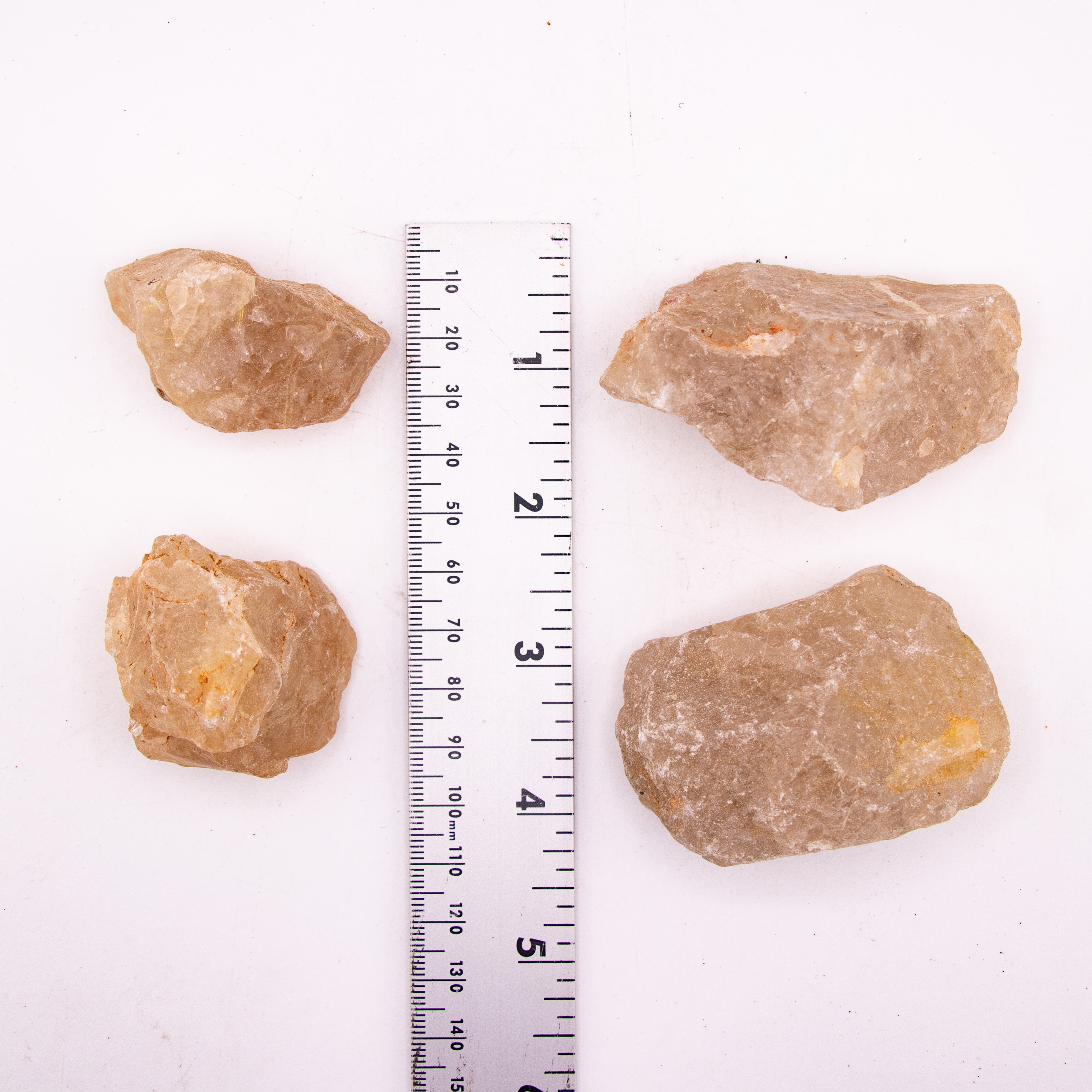 Golden Rutilated Quartz Rough Stone, 3-5cm, 20 Pieces in a Pack, #085