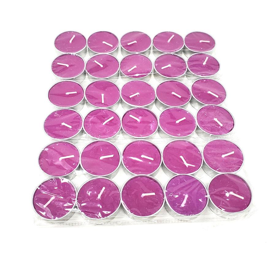 Tea Light Candles, Pink, Pack of 30