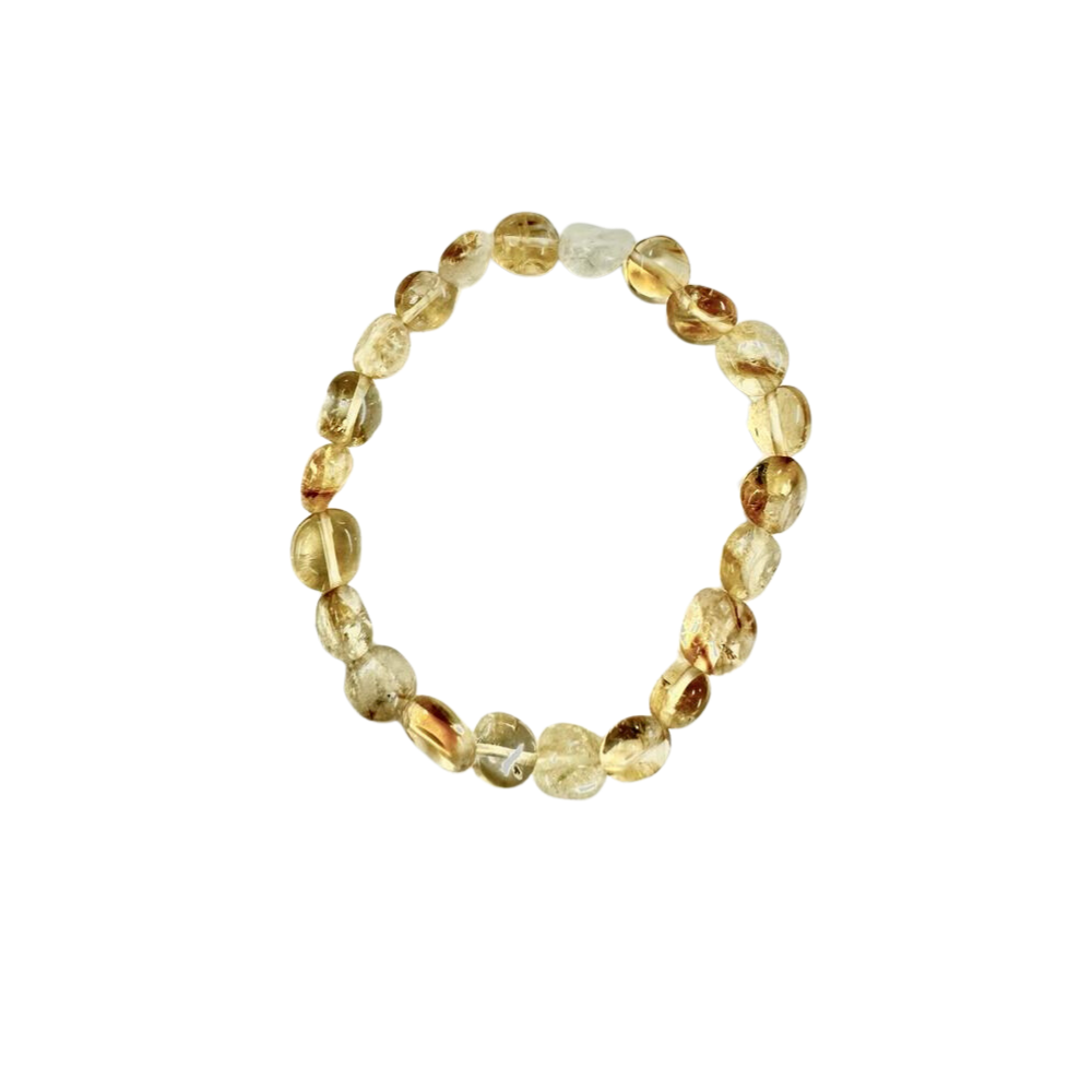 Natural Citrine Bracelet, No Metal, 5 Pieces in a Pack #243