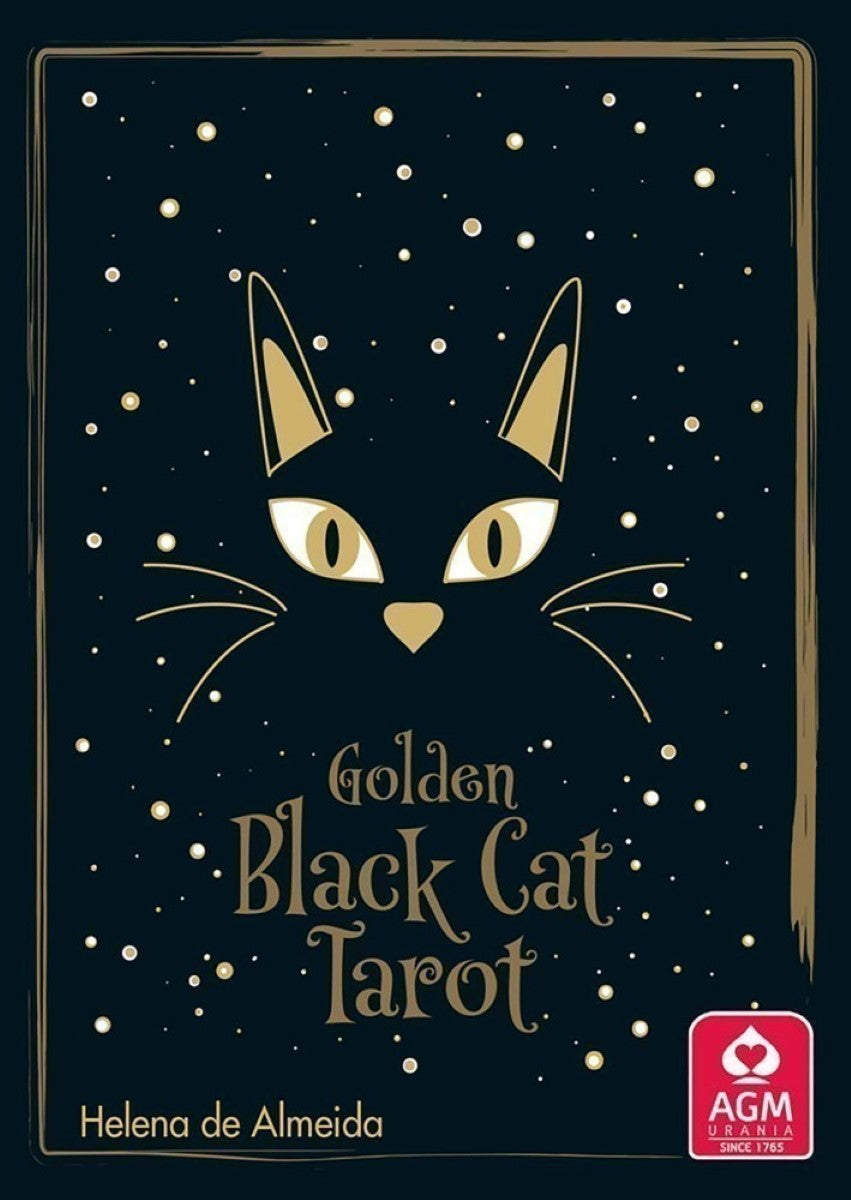 Golden Black Cat Tarot Cards, Tarot Deck