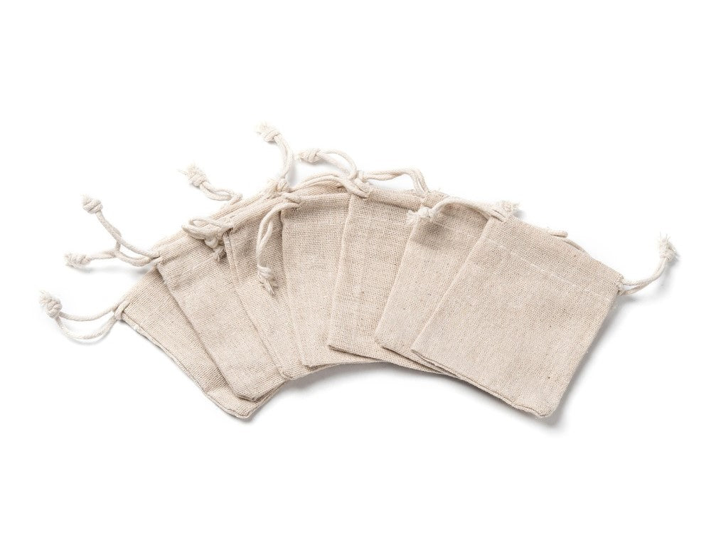 Cotton Packing Pouches Tumble Bags 8x10 cm, 250 Pieces in a Pack