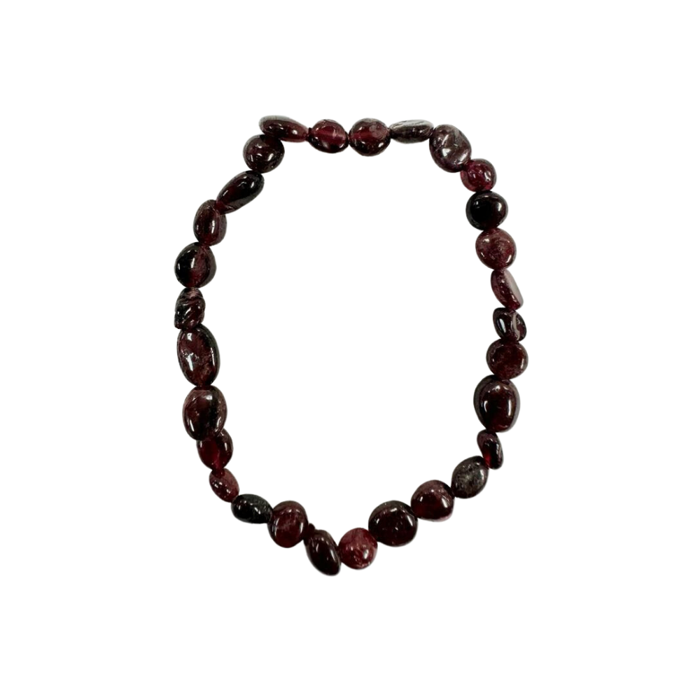 Natural Garnet Bracelet, No Metal, 5 Pieces in a Pack #241