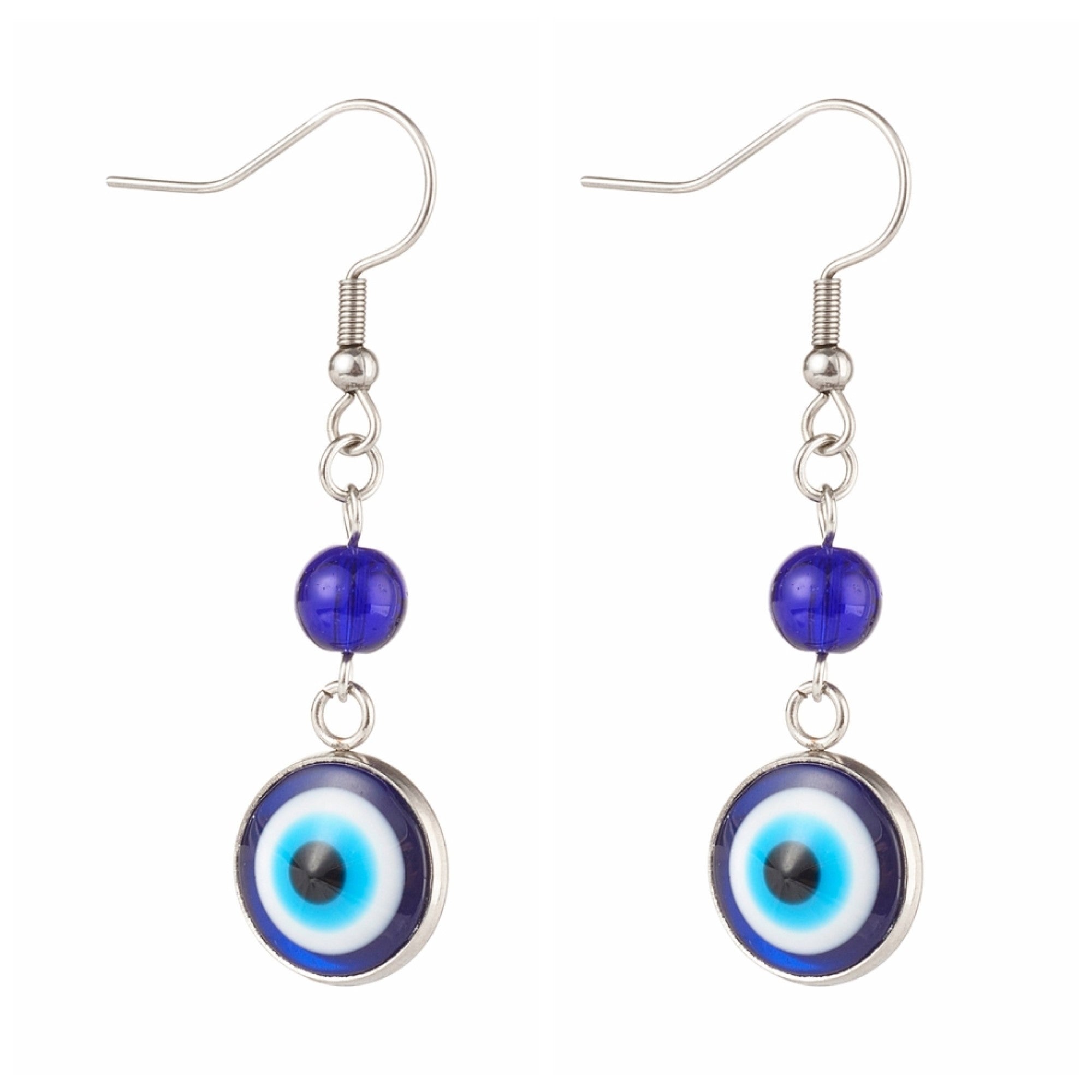 Evil Eye Earrings Hook , 5 Pair, #049