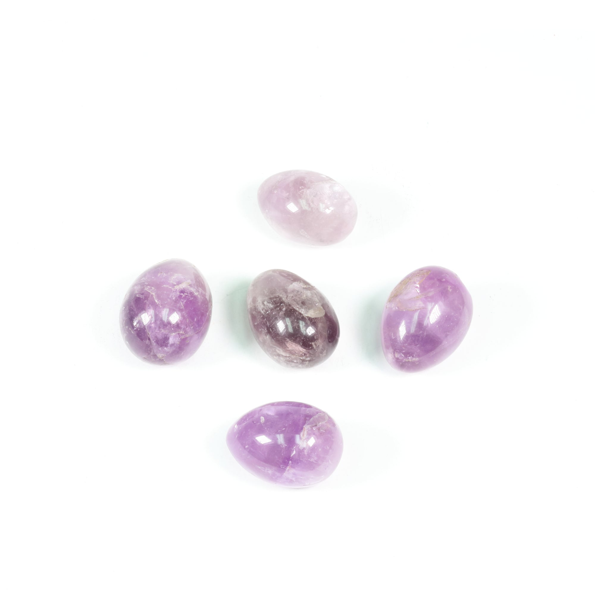 Amethyst Egg Shaped, ~2.5" Inch, 100-200 gr, 1 Piece, #007