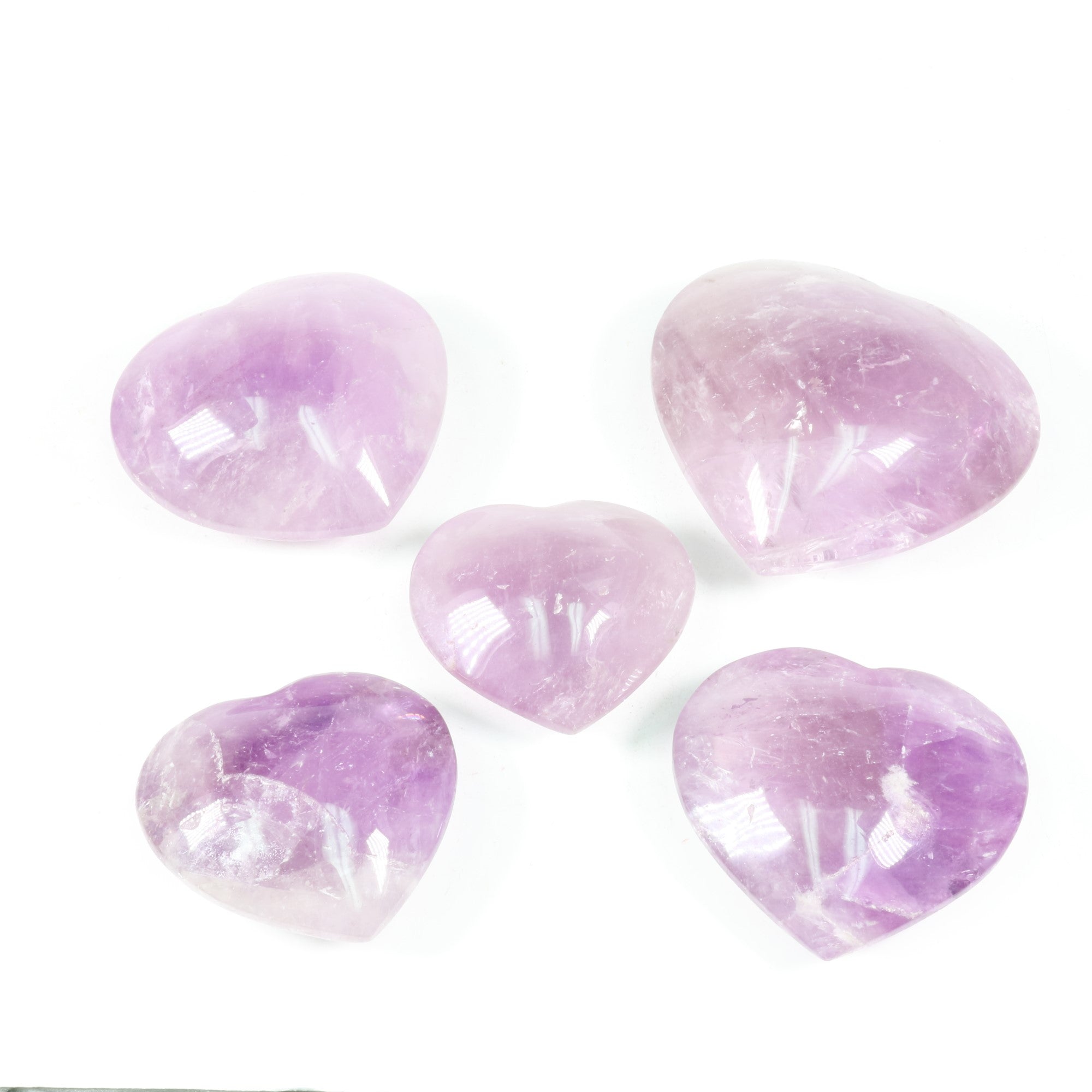 Amethyst Heart Shaped, ~4.5" Inch, 400-500 gr, 1 Piece #007