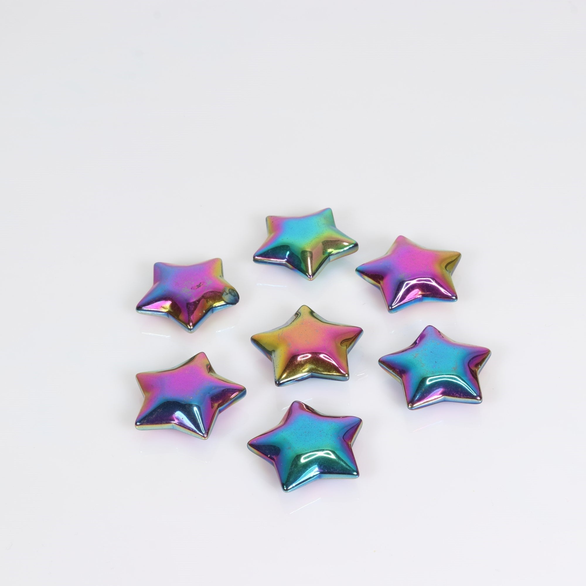 Titanium Quartz Stars, 30mm, 10 Pieces in a Pack, #002