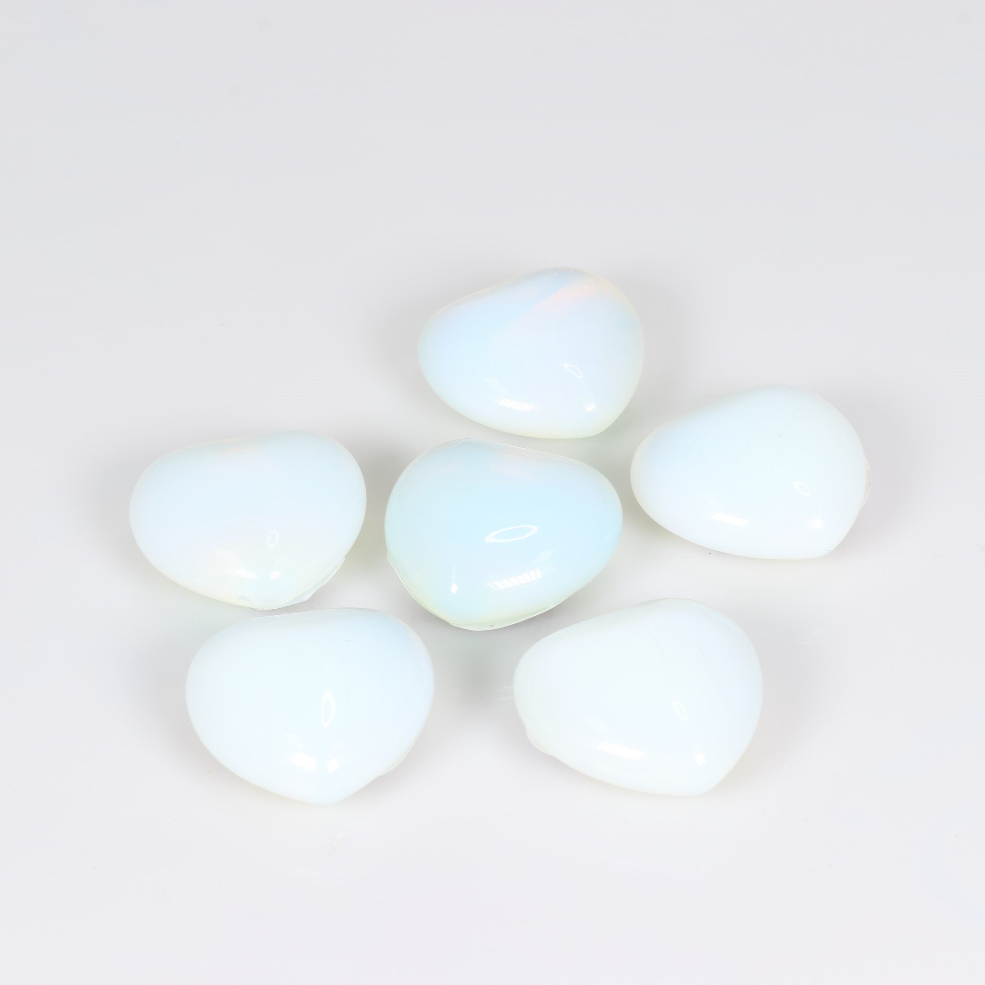 Opalite Hearts, 30mm, 10 Pieces in a Pack, #004