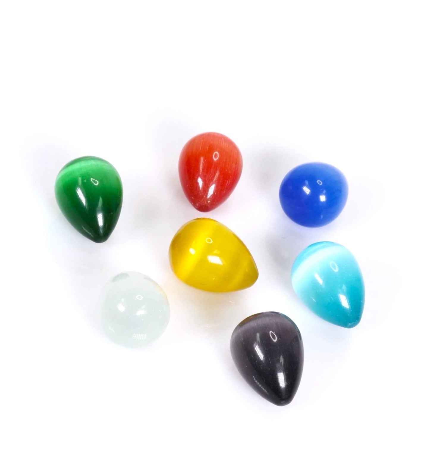 Cat's Eye Eggs, 25mm, 10 Pieces in a Pack, #006