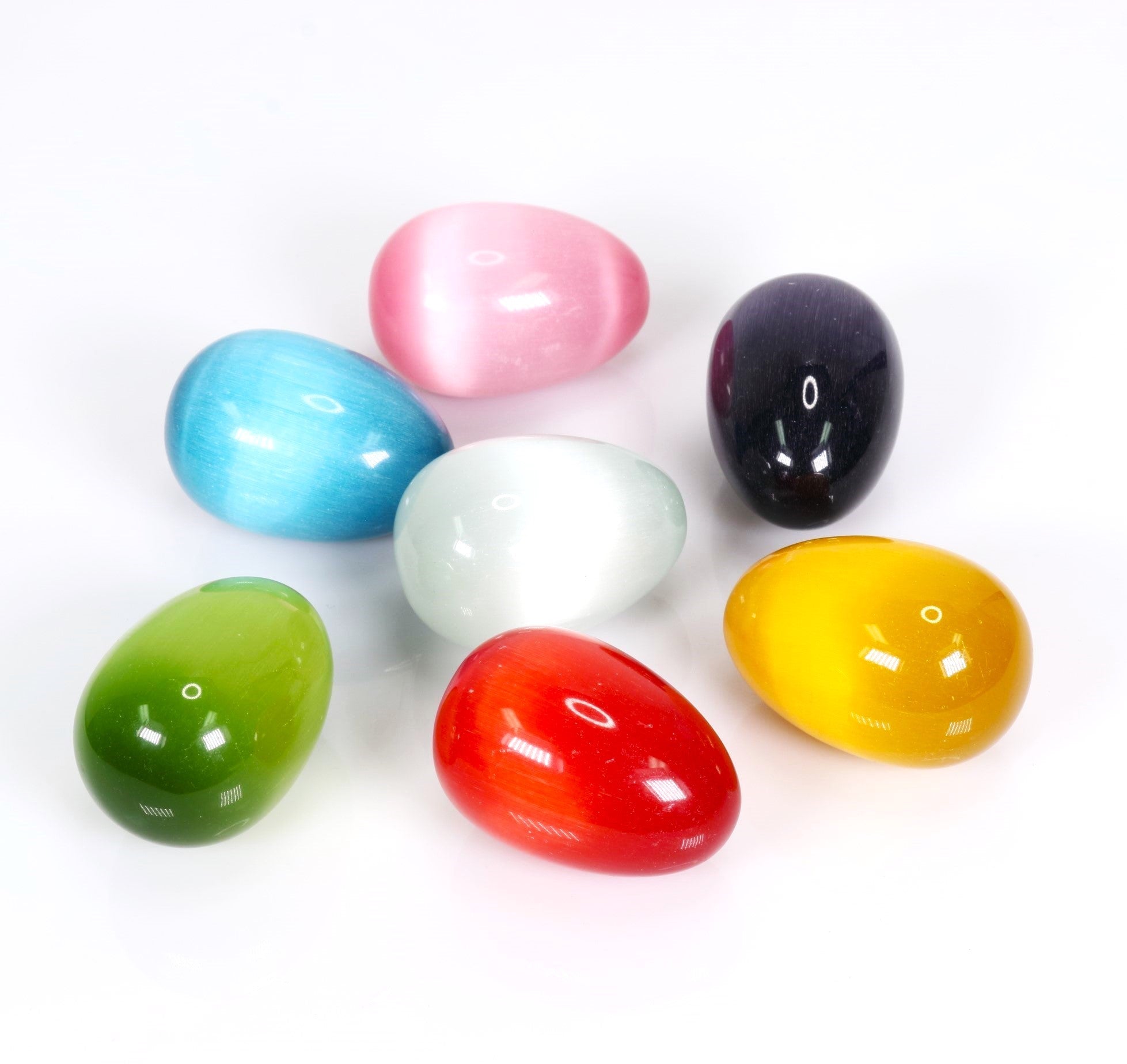 Cat's Eye Eggs, 40mm, 10 Pieces in a Pack, #006