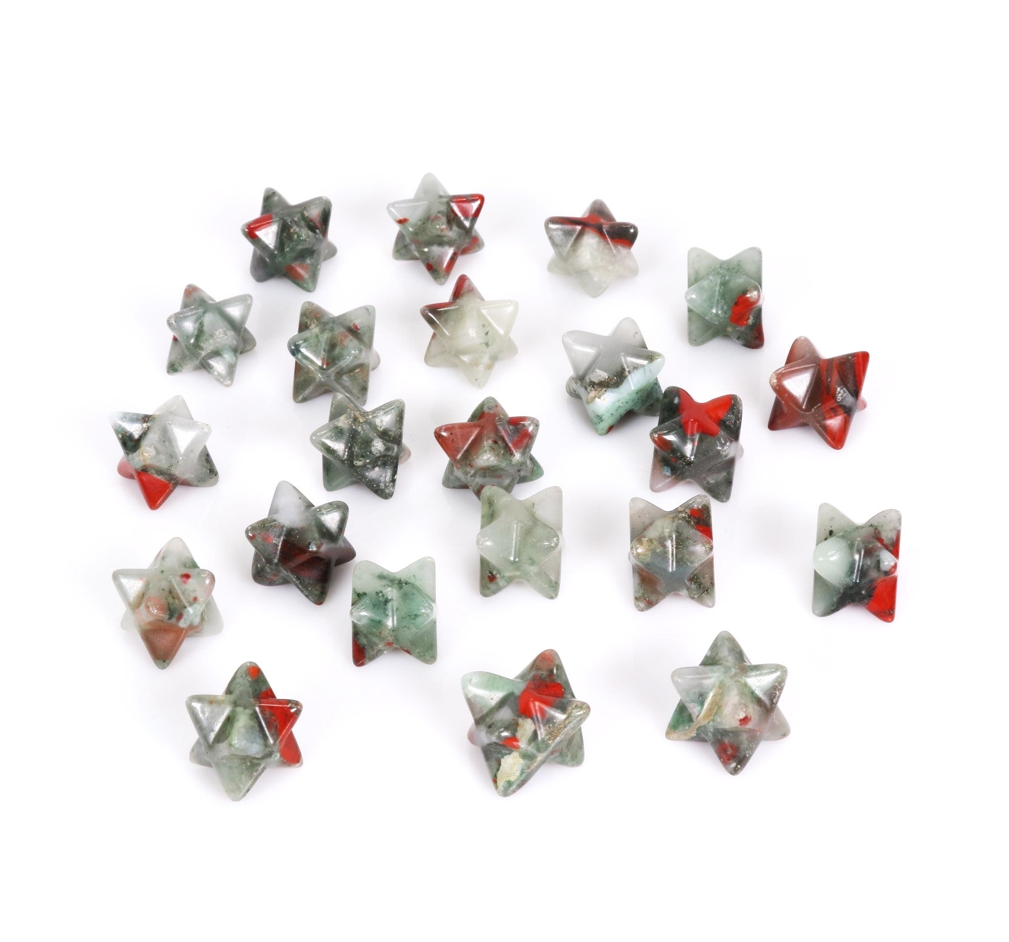 Dragons Blood Merkaba Stars, 20mm, 10 Pieces in a Pack, #007