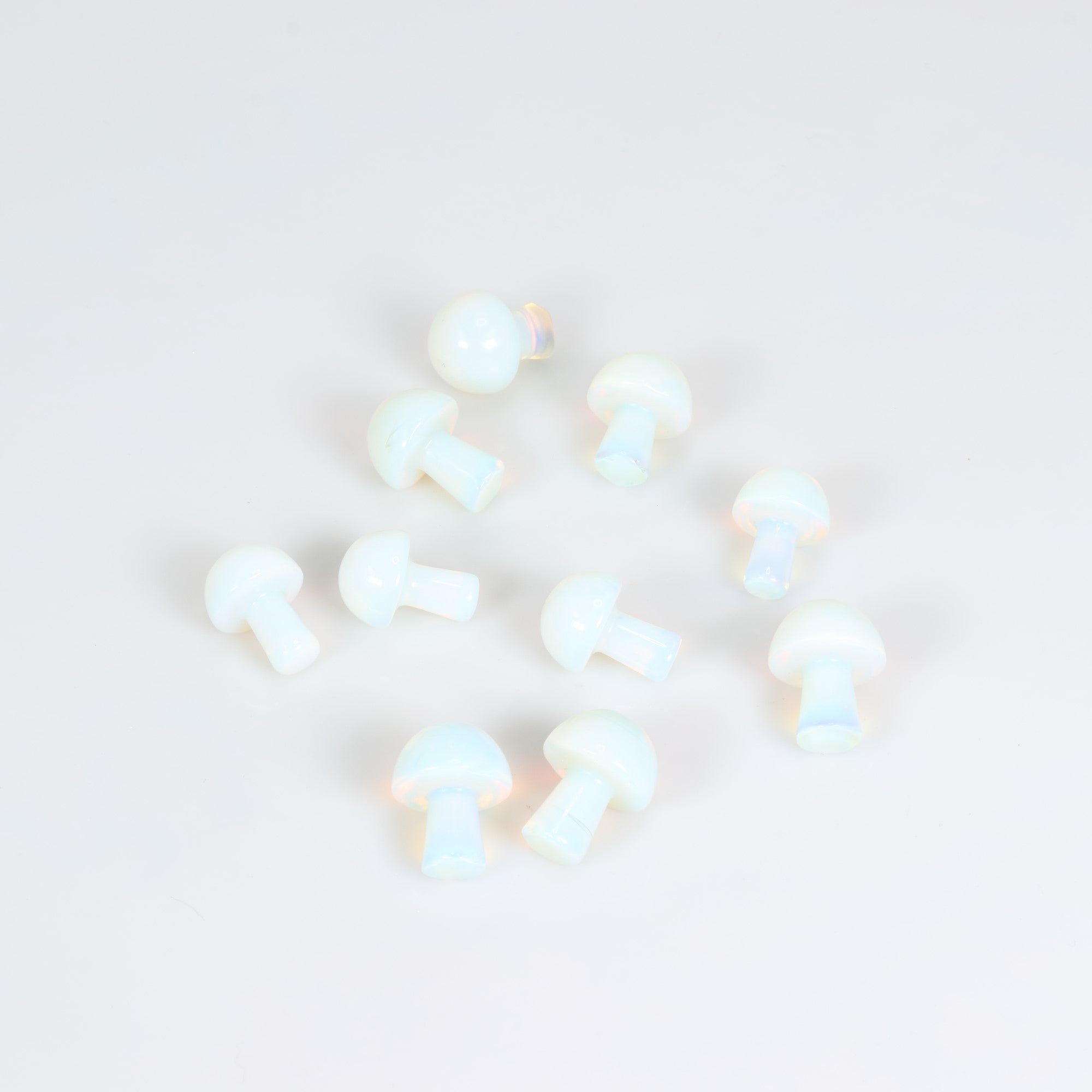 Opalite Mushrooms, 20mm, 10 Pieces in a Pack, #012