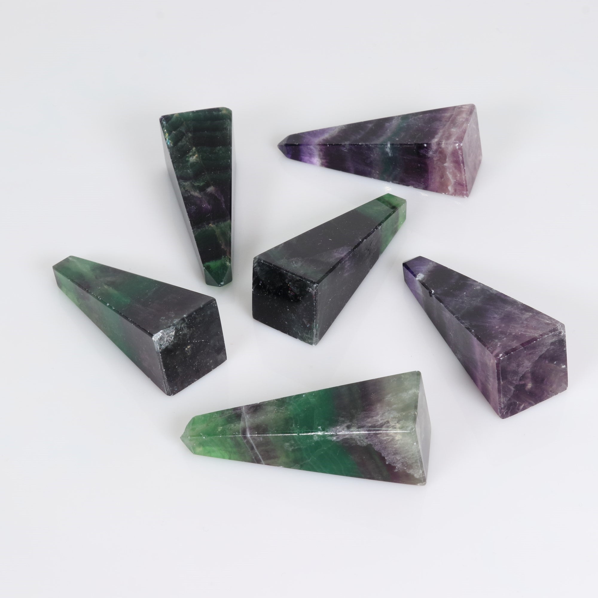 Fluorite Obelisks, 60mm, 10 Pieces in a Pack, #015