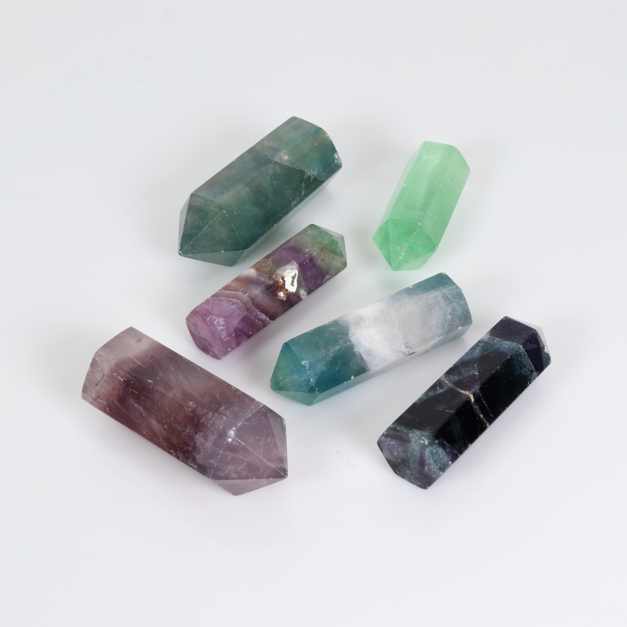 Fluorite Massage Wands, 55mm, 10 Pieces in a Pack, #016