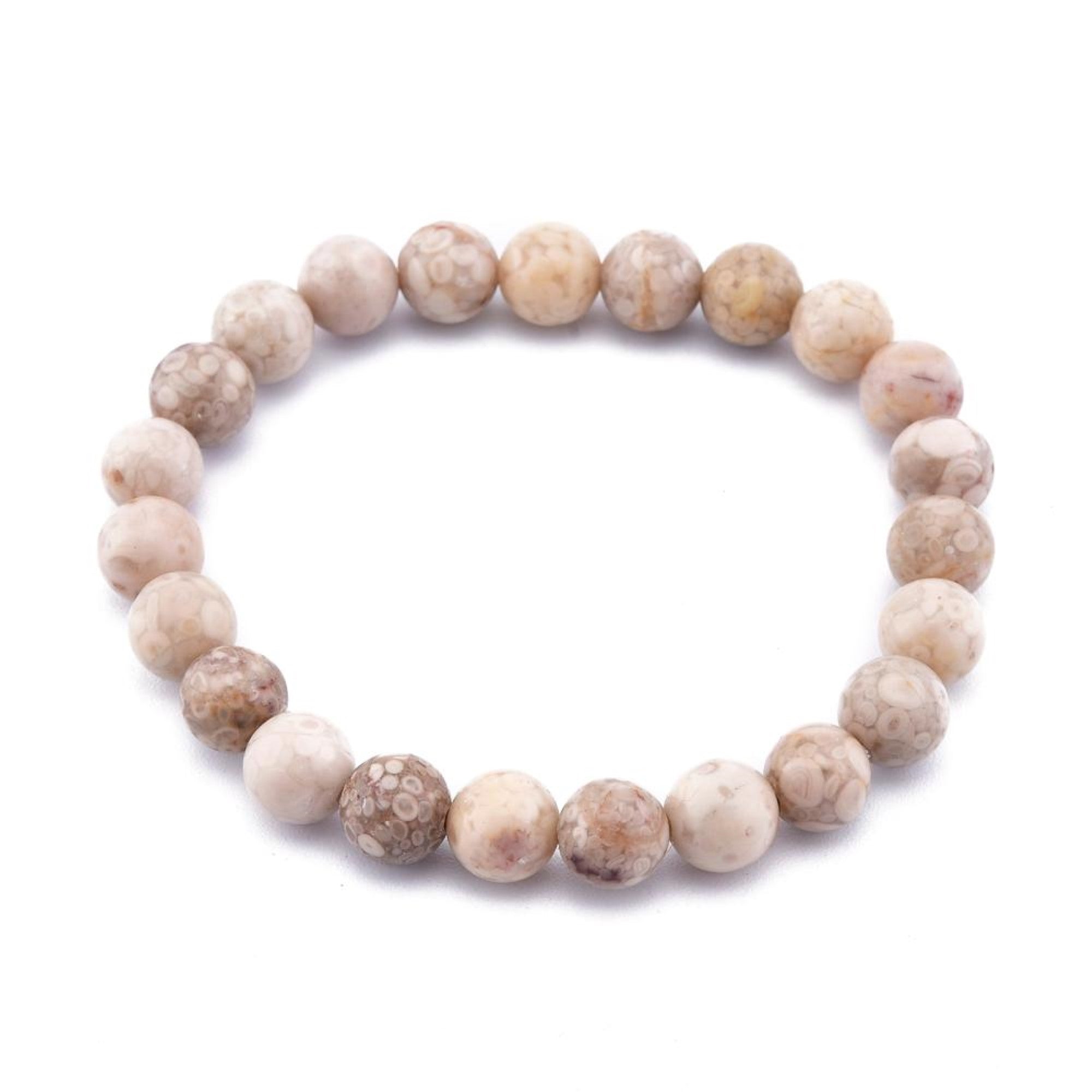 Natural Maifanite Bracelet, No Metal, 8mm, 5 Pieces in a Pack#185