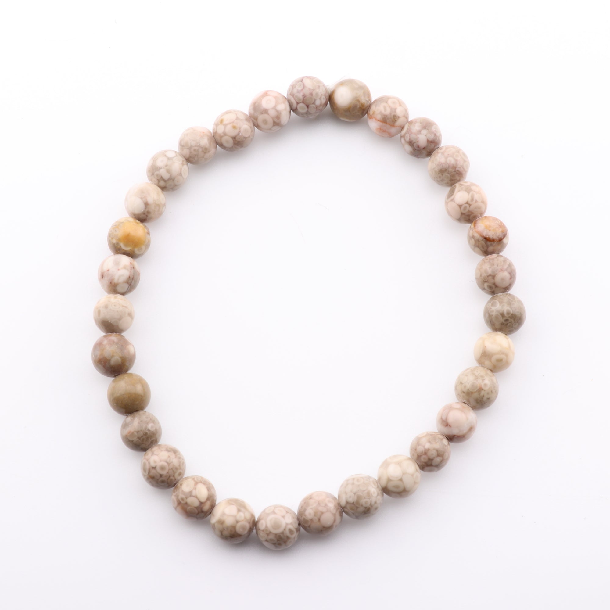 Natural Maifanite Bracelet, No Metal, 6mm, 5 Pieces in a Pack, #221