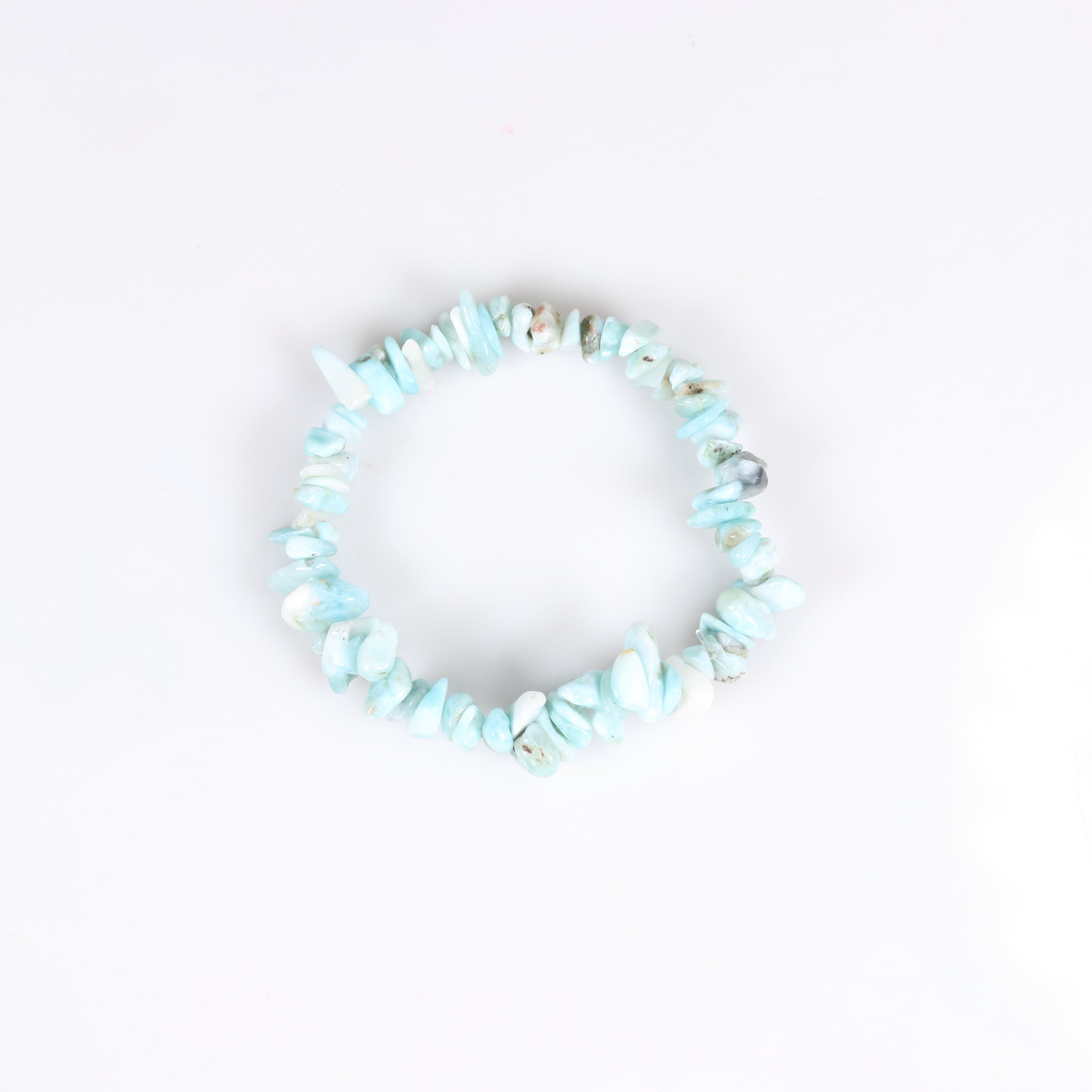 Larimar Chip Stone Bracelet, 5 Pieces in a Pack, #052