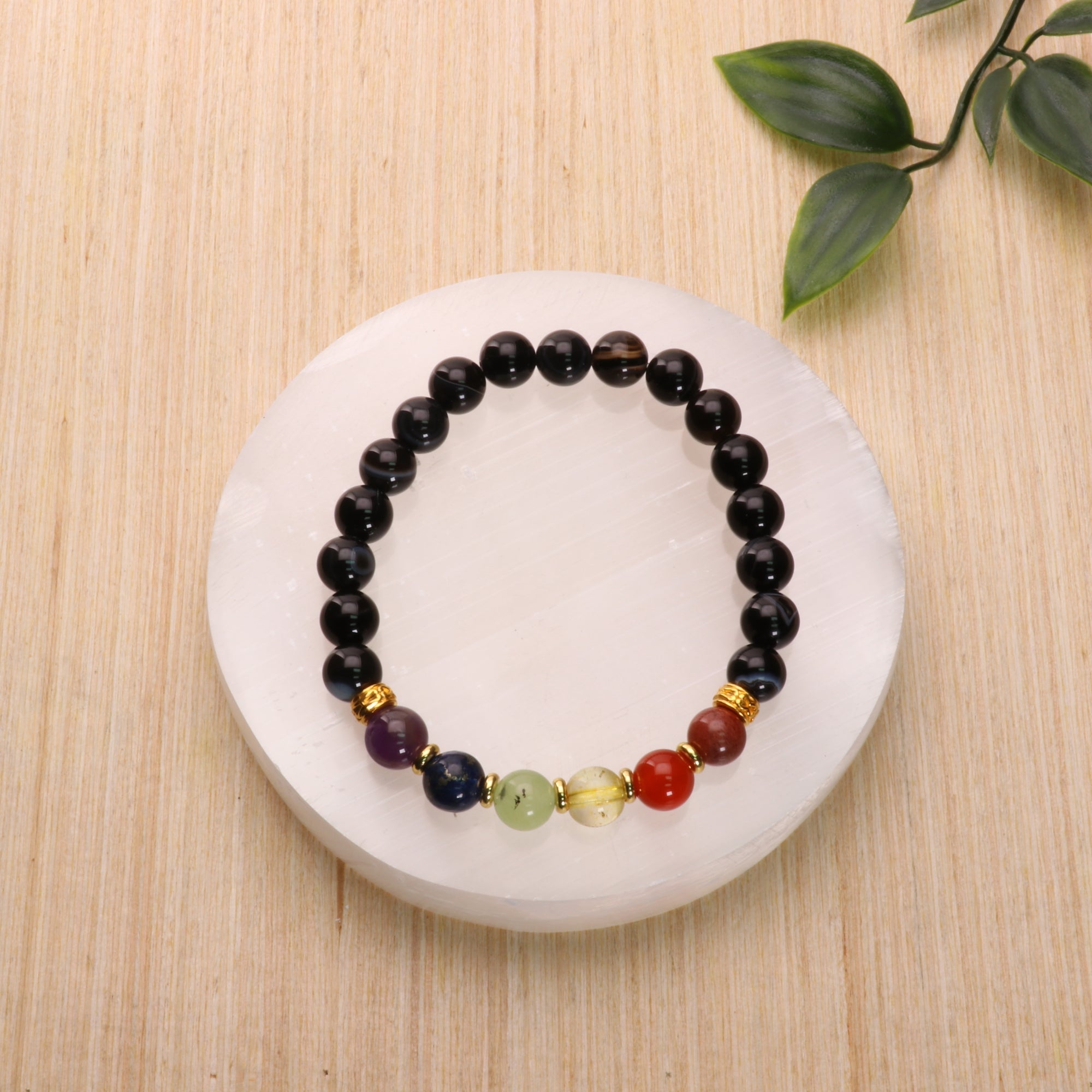 Gay - LGBTQ Natural Gemstone Bracelets, 5 Pieces in a Pack