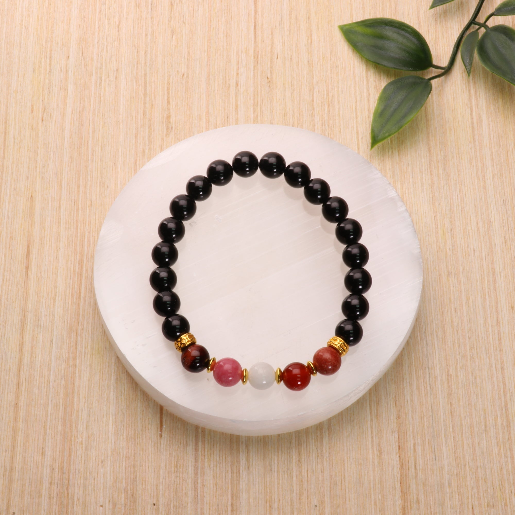 Lesbian - LGBTQ Natural Gemstone Bracelets, 5 Pieces in a Pack