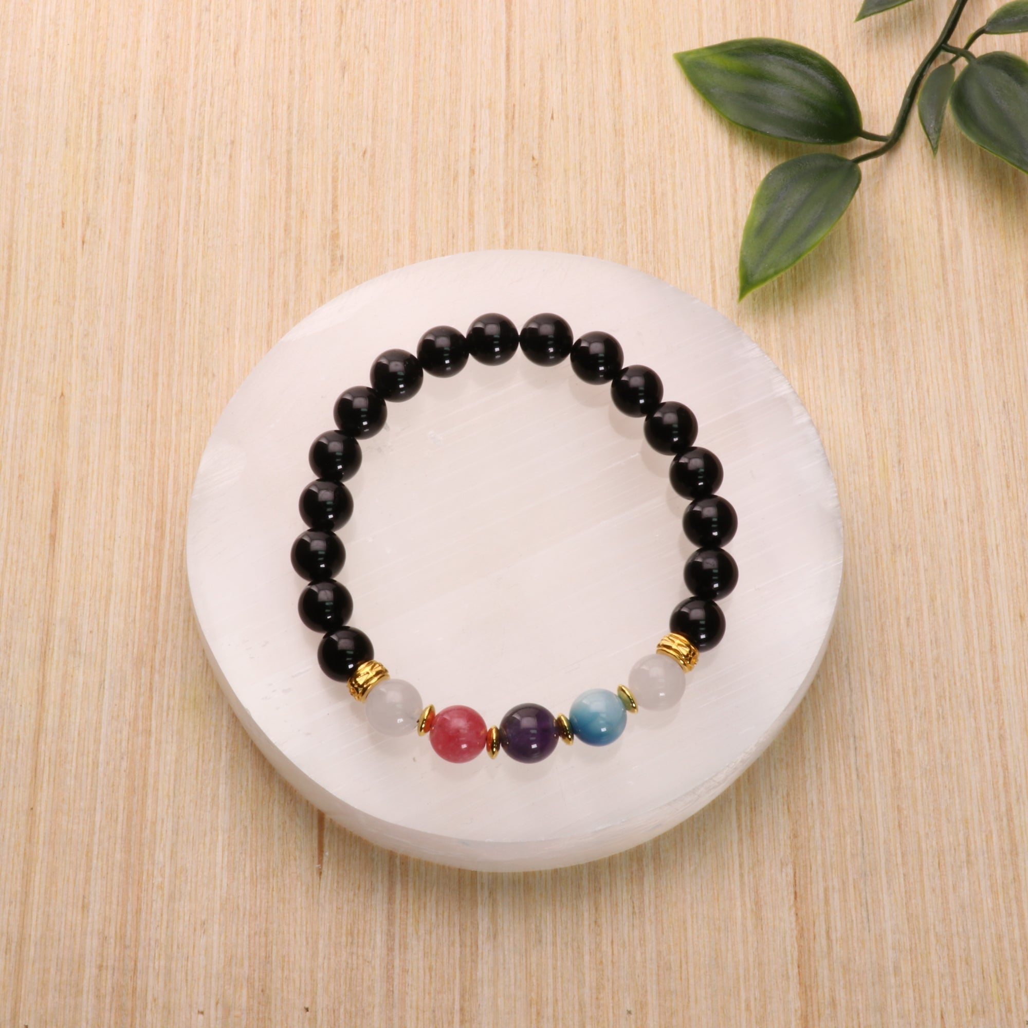 Bisexual - LGBTQ Natural Gemstone Bracelets, 5 Pieces in a Pack