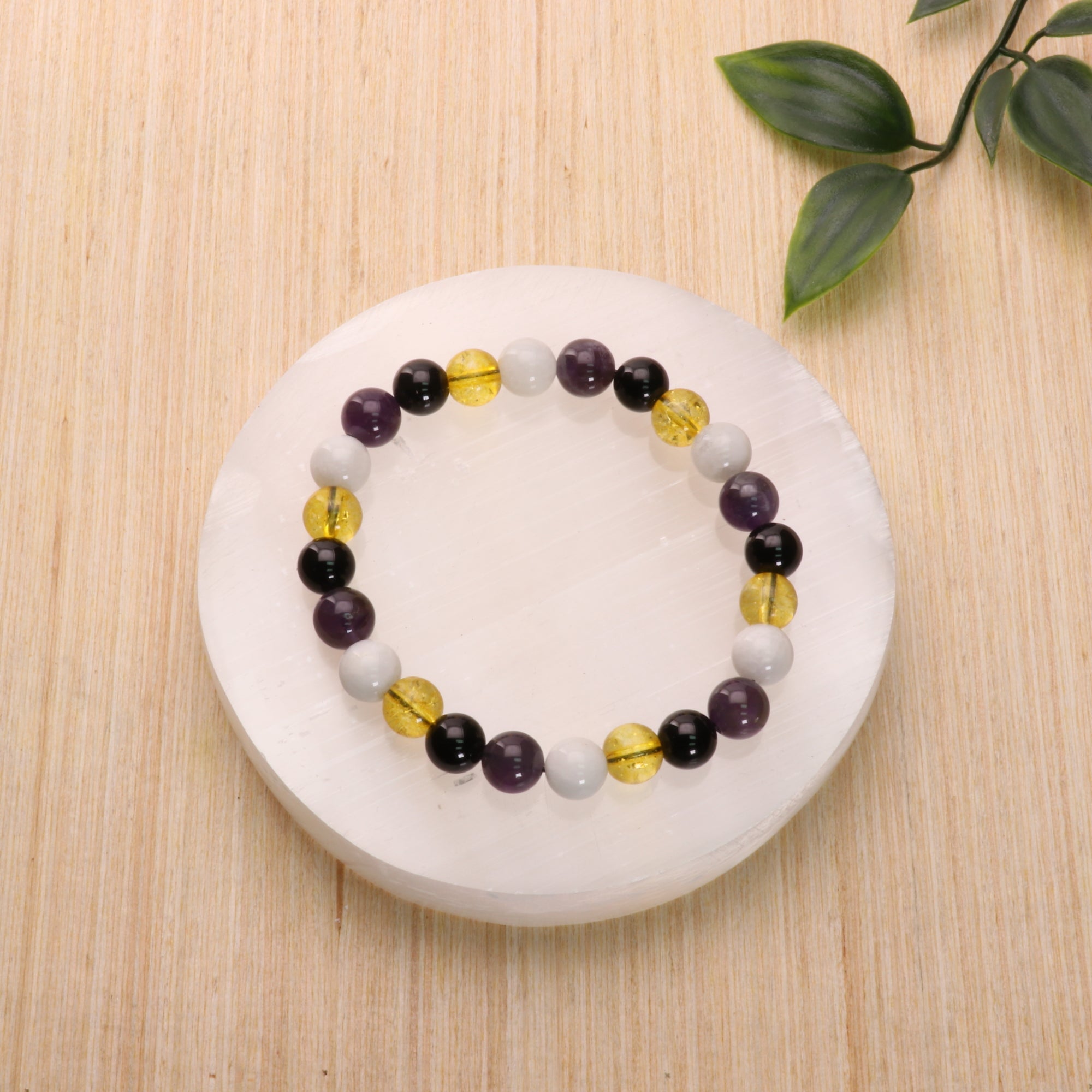 Non-Binary - LGBTQ Natural Gemstone Bracelets, 5 Pieces in a Pack